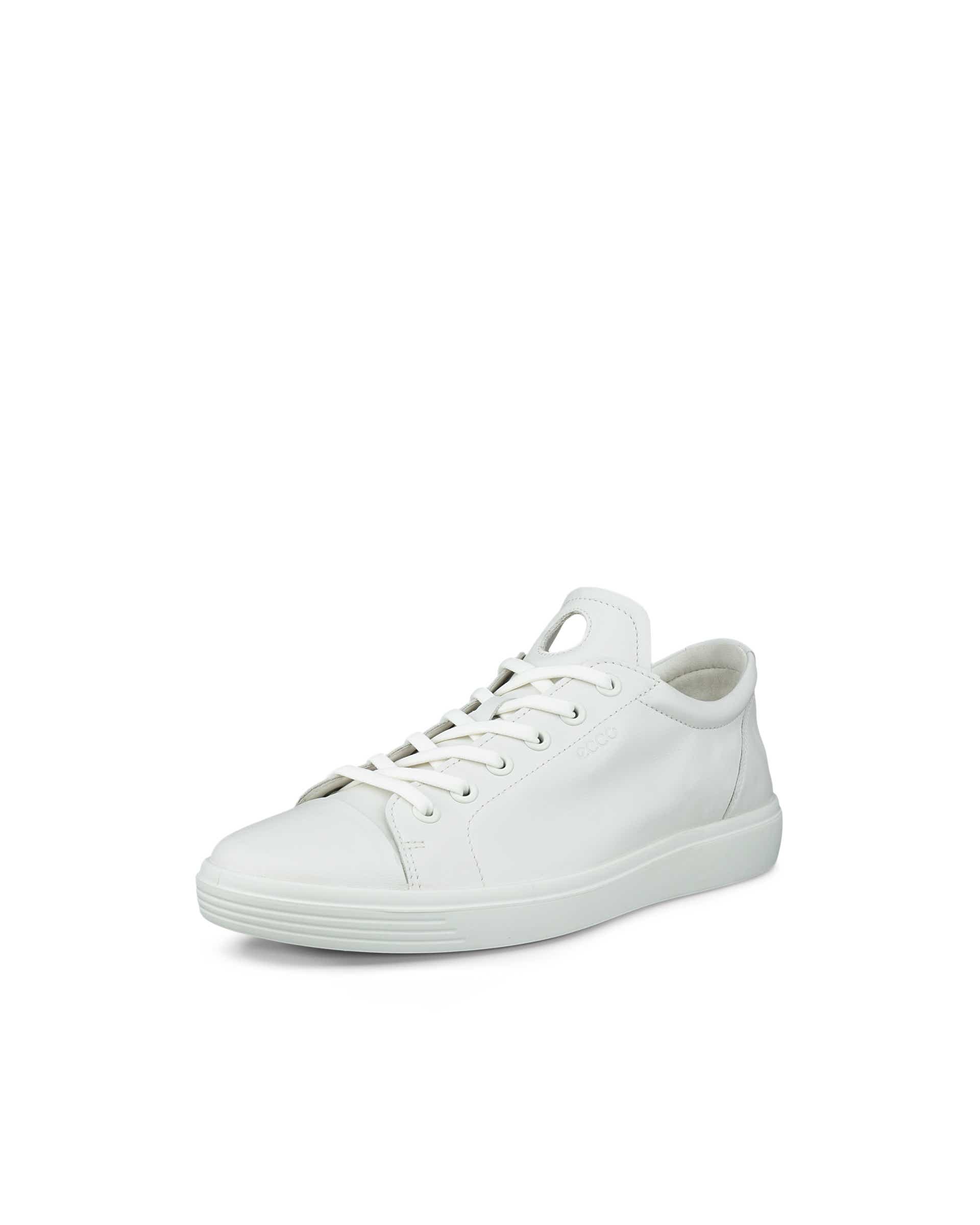 Women's ECCO® SOFT CLASSIC Leather Trainer - White - Main