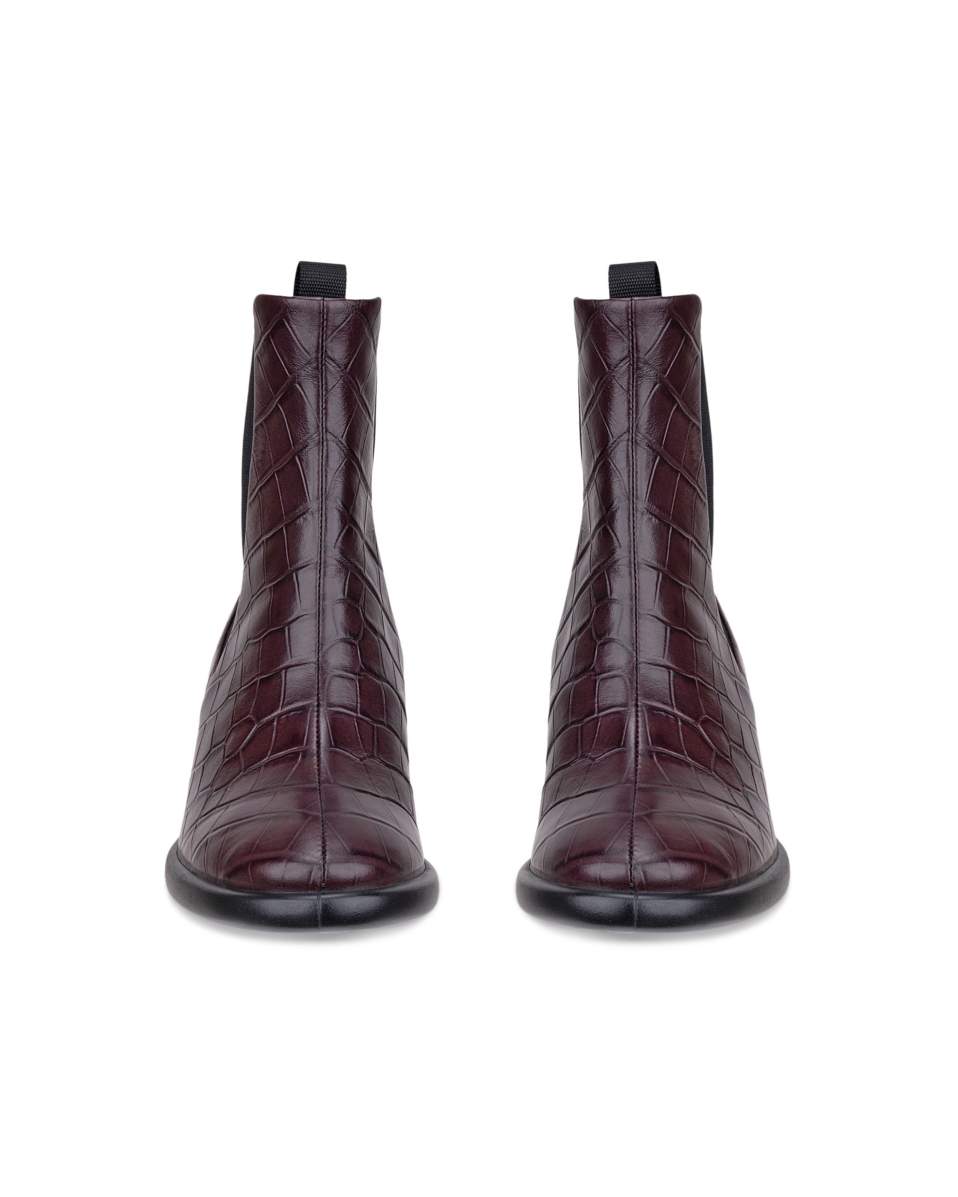 ECCO® SCULPTED LX 55 Damen Chelsea Boot aus Leder mit Absatz - Braun - Outside