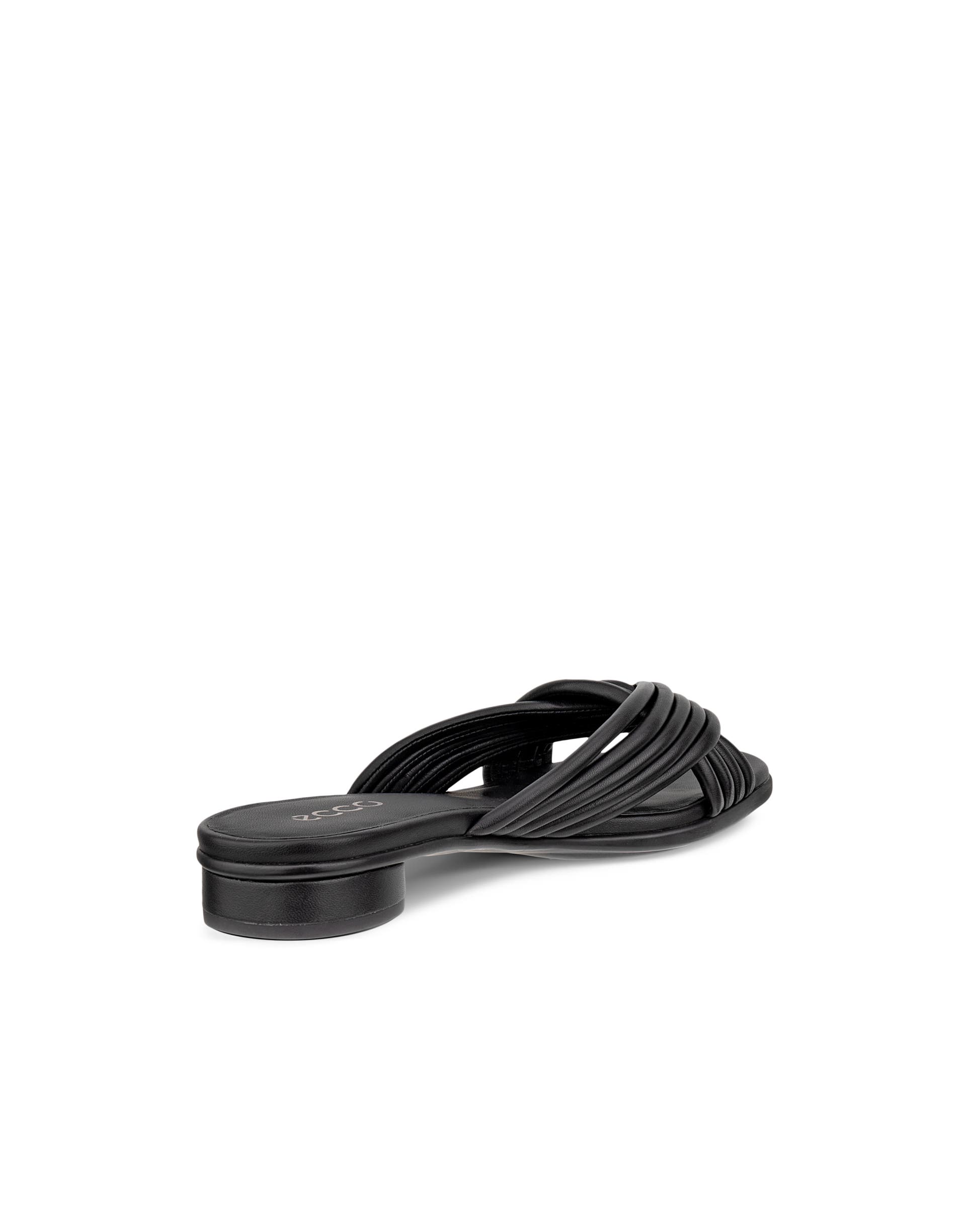 Women's ECCO® Sculpted Alba 25 Leather Heel Sandal - Black - Back