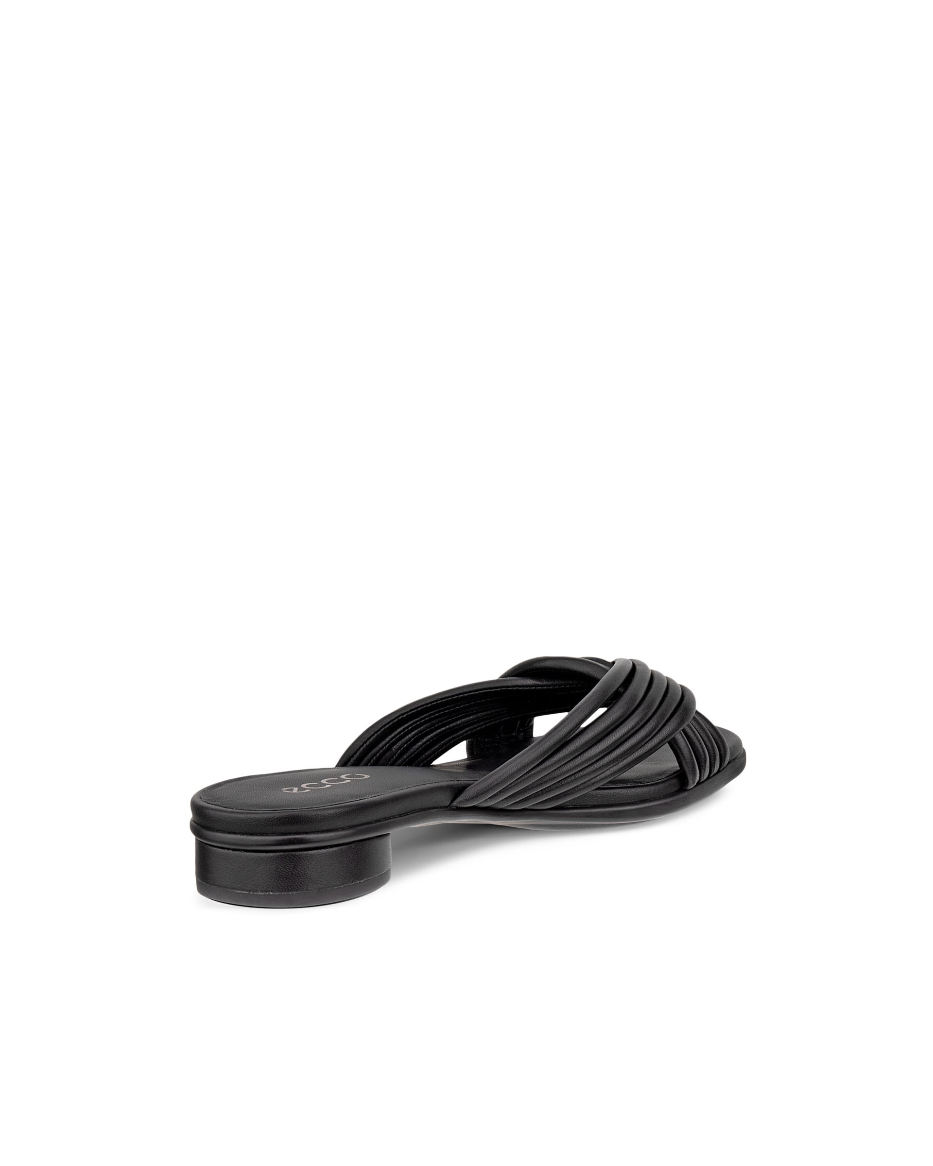 Women's ECCO® Sculpted Alba 25 Leather Heel Sandal - Black - Back