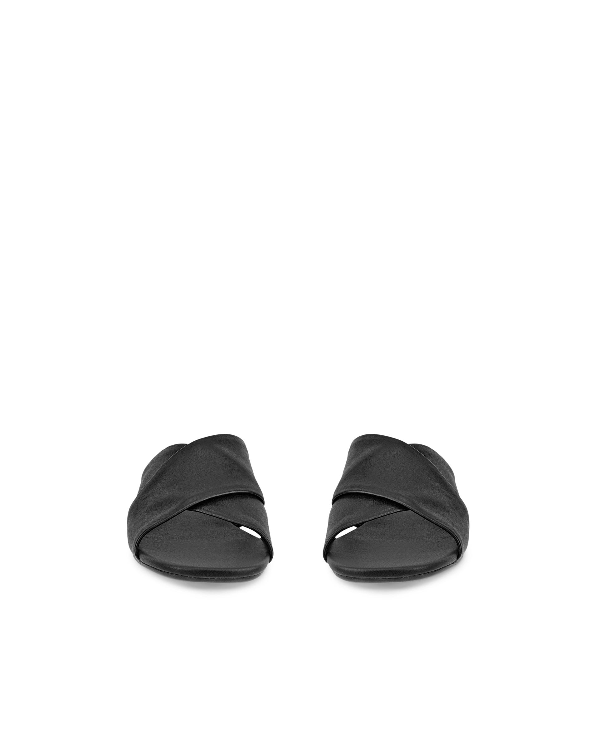 ECCO ASTRID WEDGE WOMEN'S SLIDE - Black - Front pair