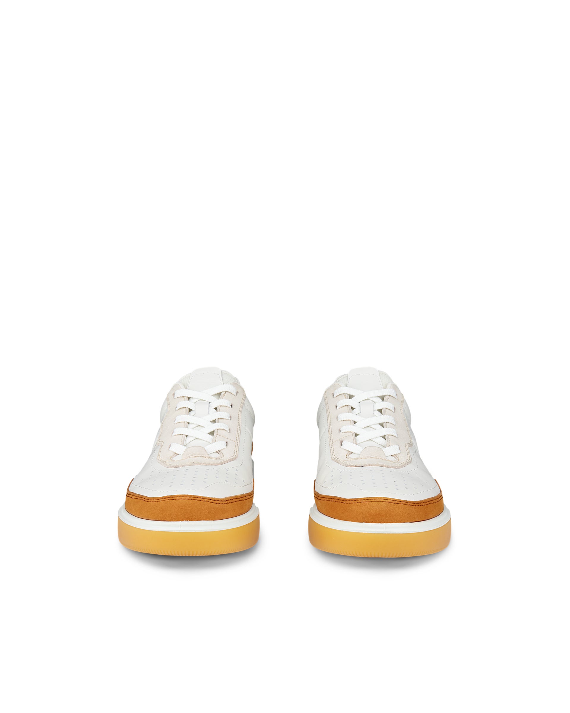 Dámske kožené tenisky ECCO® STREET COURT - Hnedá - Front pair
