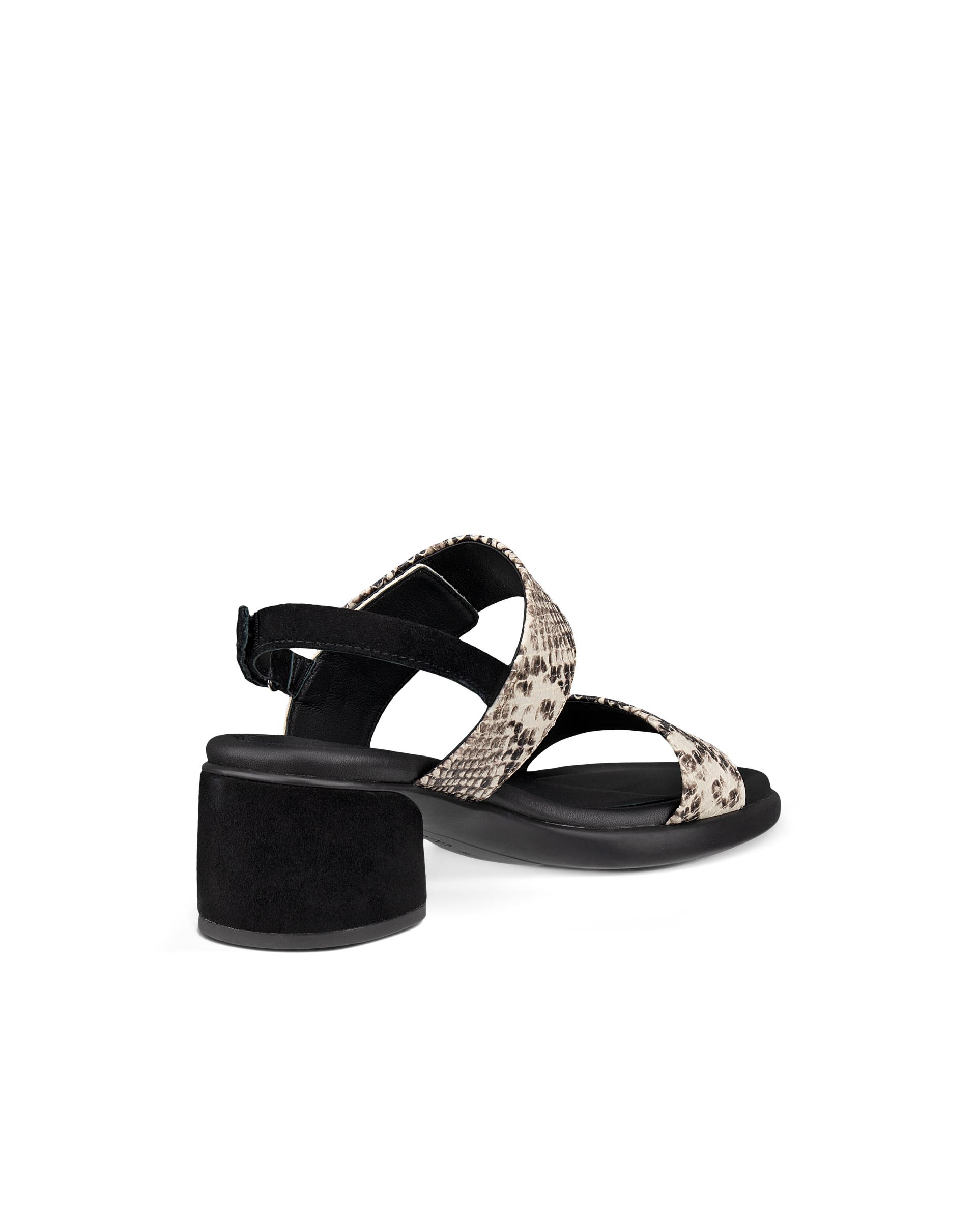 ECCO® Sculpted LX 35 sandale à talon en cuir pour femme - Beige - Back