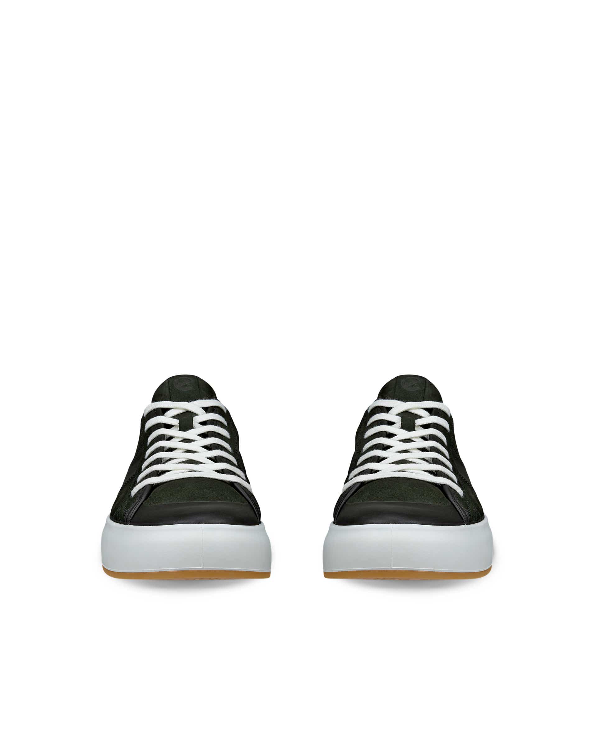 Pánské nubukové tenisky ECCO® Street Ace - Zelená - Front pair