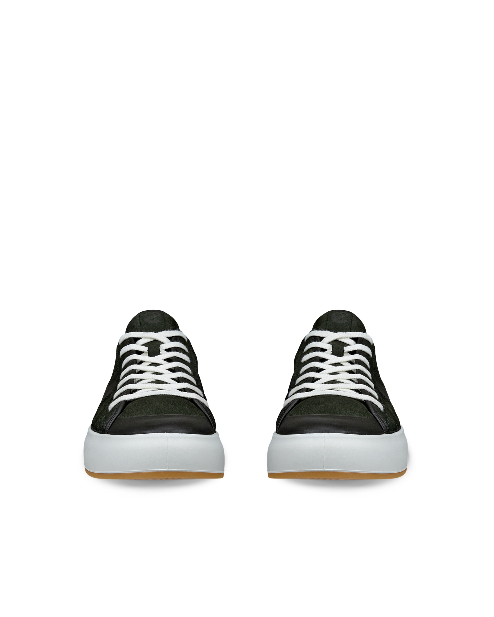 Pánské nubukové tenisky ECCO® Street Ace - Zelená - Front pair