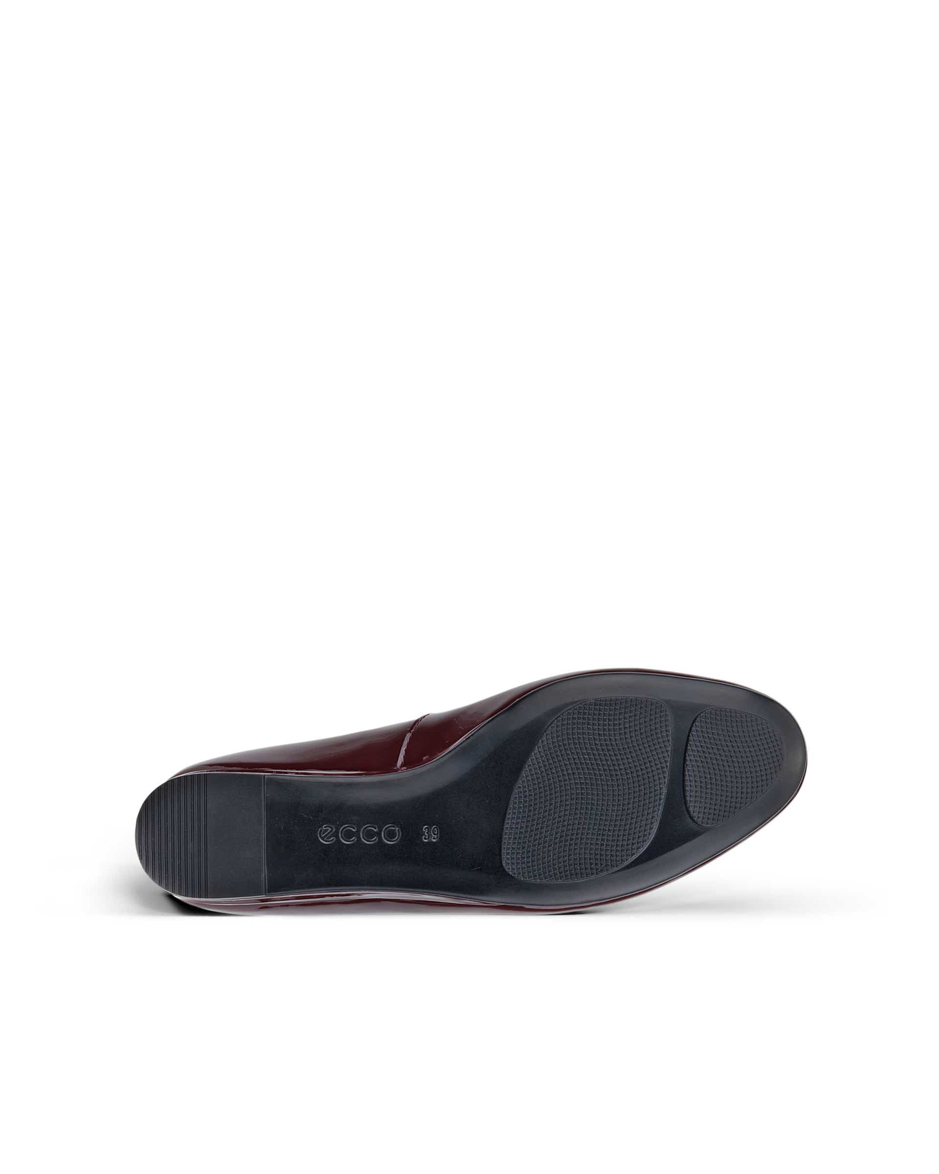 ECCO® ELEVATE WEDGE babies en cuir pour femme - Rouge - Sole