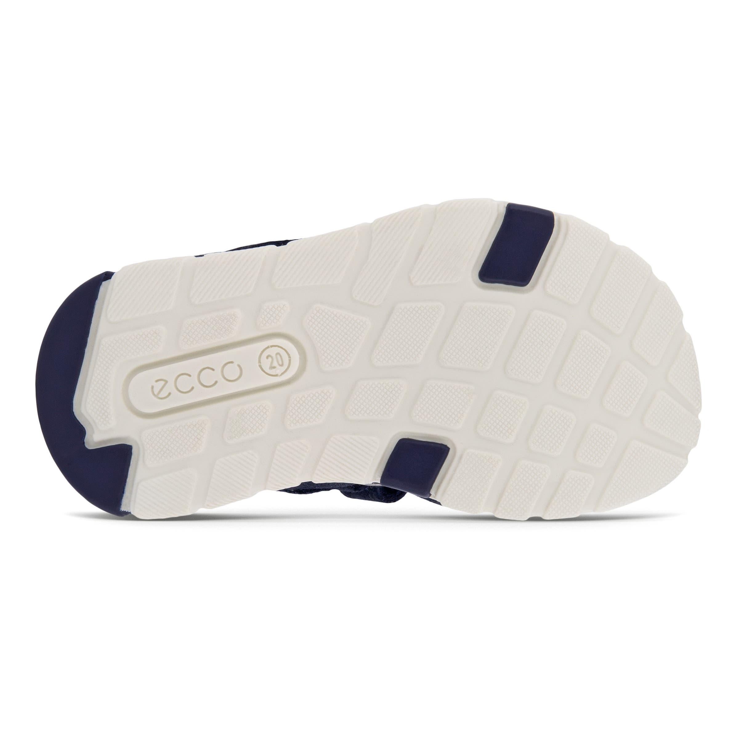 Kids' ECCO® Mini Stride Suede Fisherman Sandal - Blue - Sole