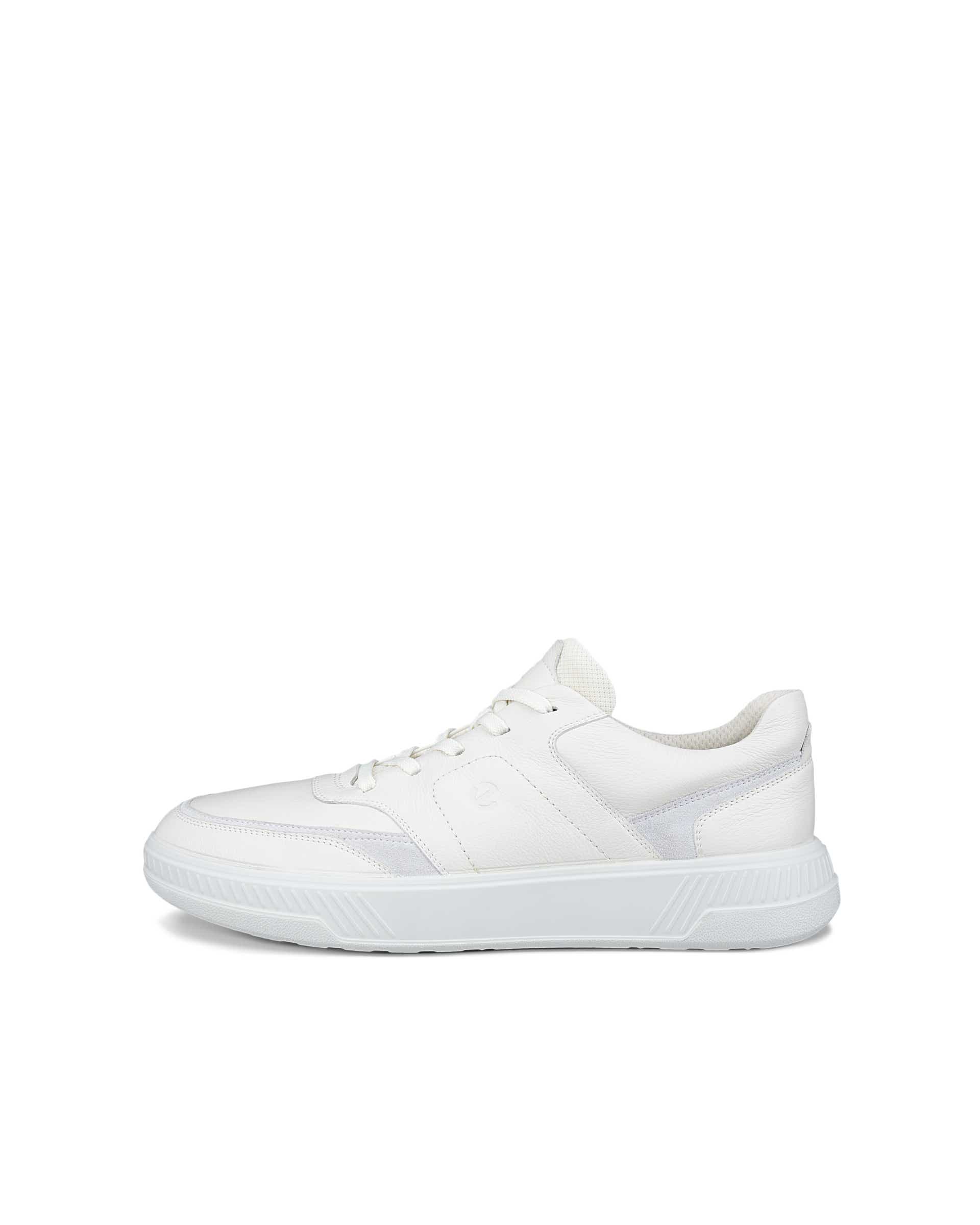 Men's ECCO® MOVE Leather Sneaker - White - Outside