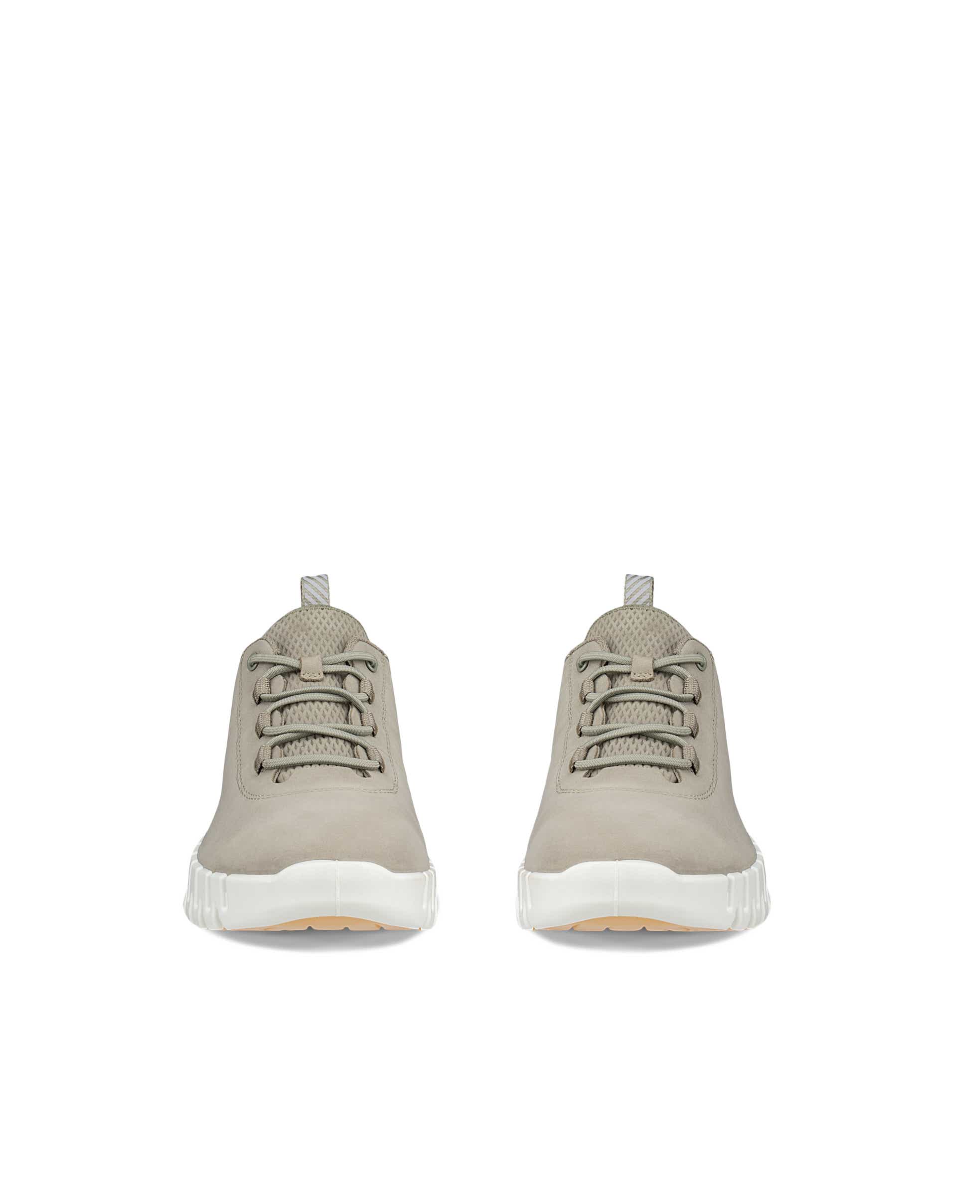 ECCO® GRUUV dames nubuck sneaker - Groen - Front pair