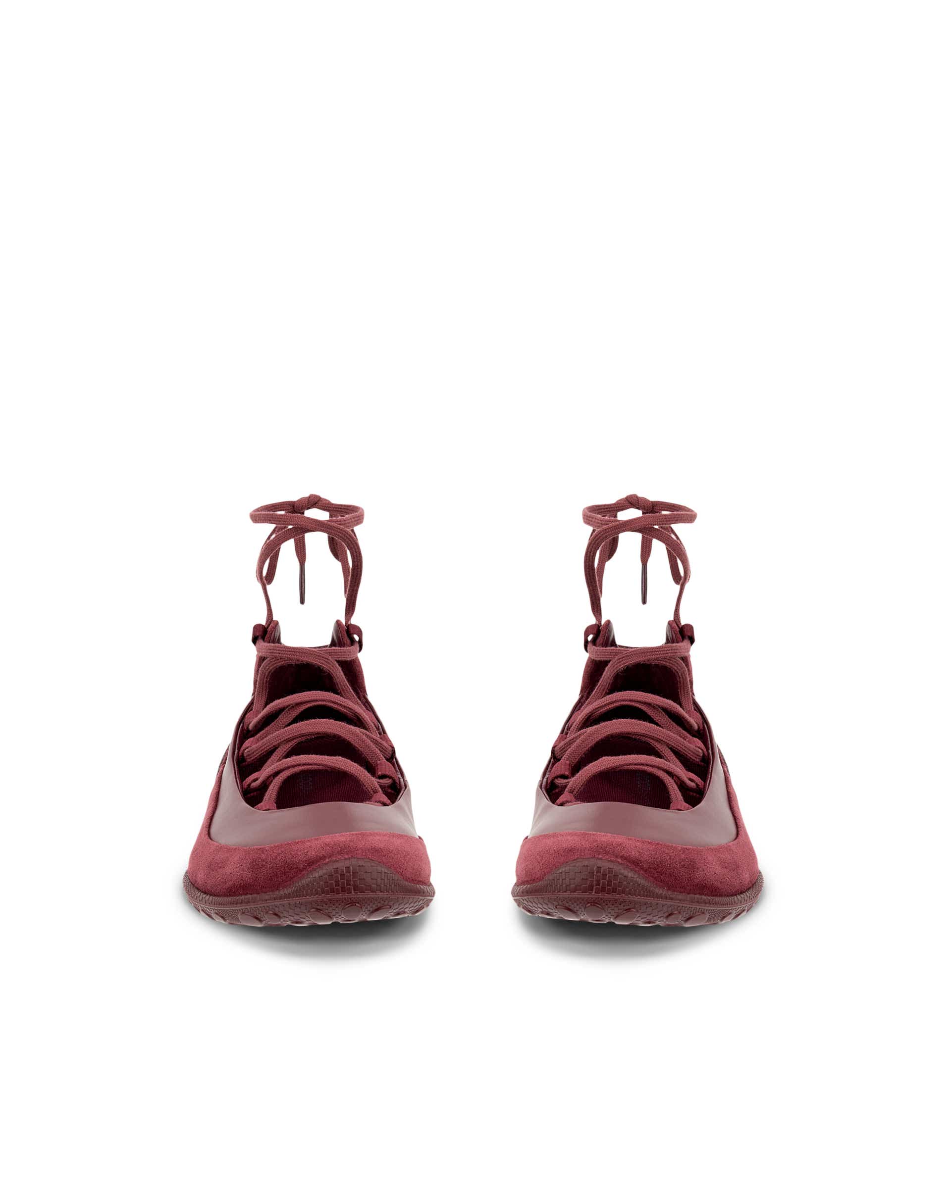 ECCO® BIOM LITE női bőr balerinacipő - Piros - Front pair
