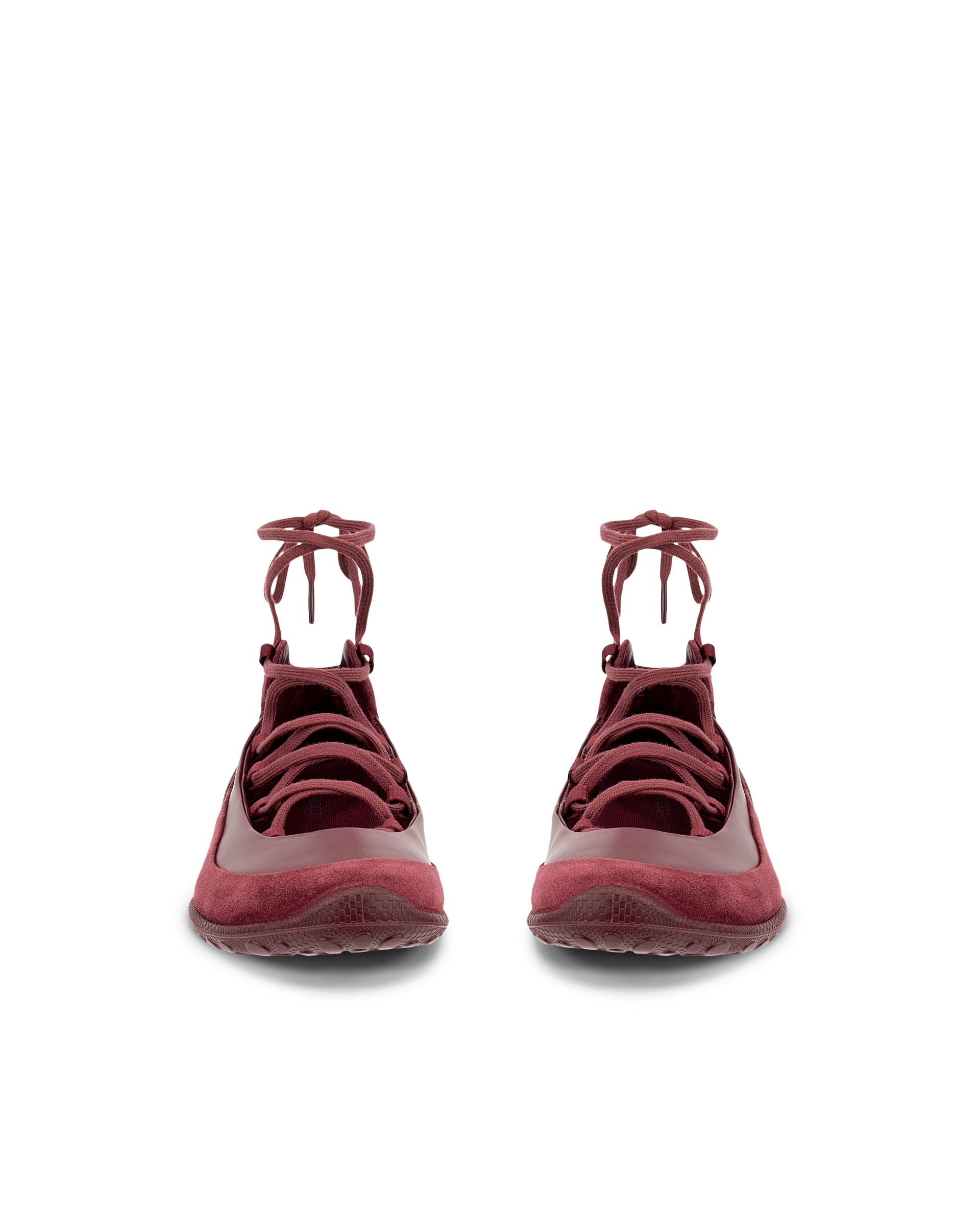 ECCO® BIOM LITE női bőr balerinacipő - Piros - Front pair