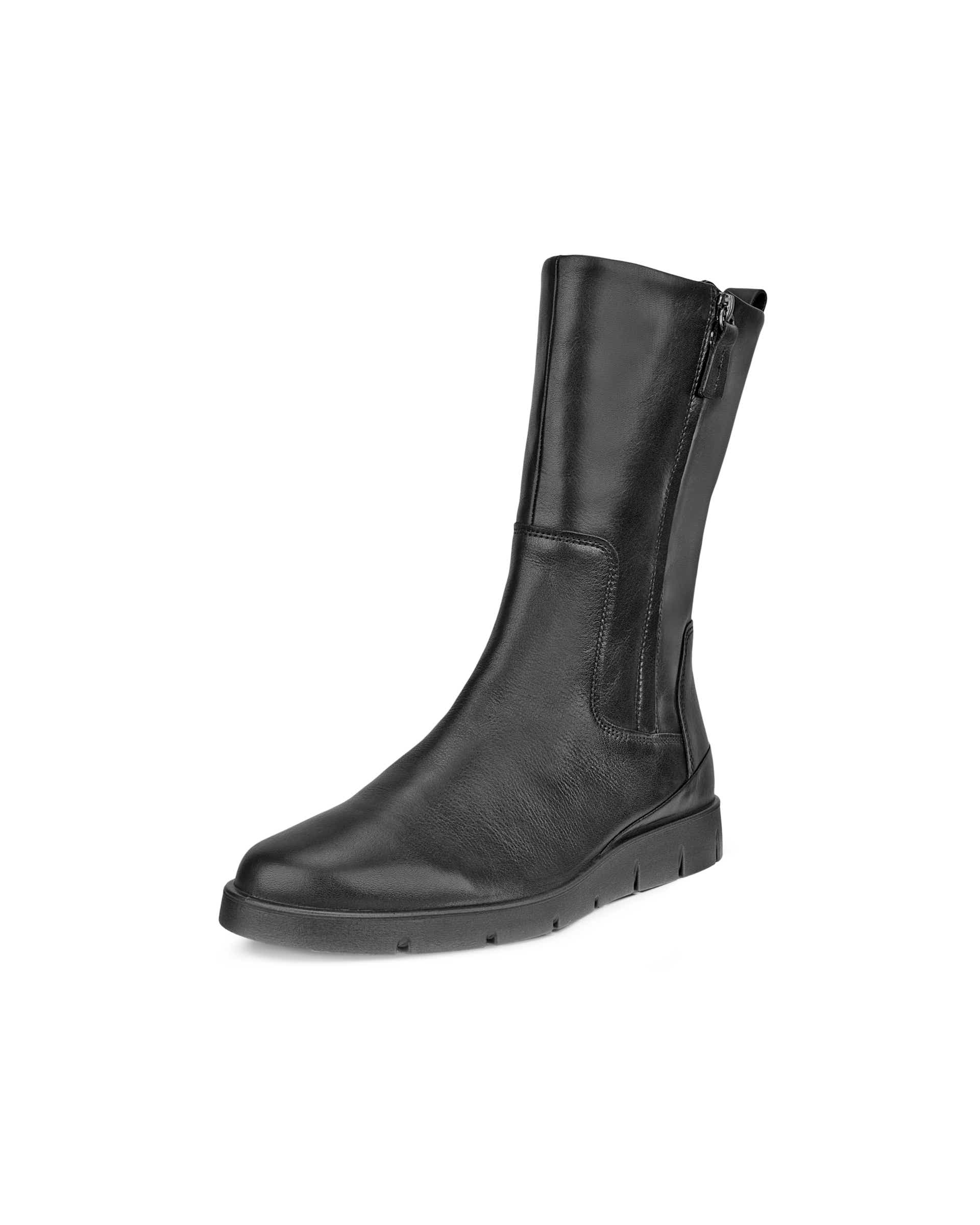 Damskie skórzane wysokie buty ECCO® Bella - Czarny - Main