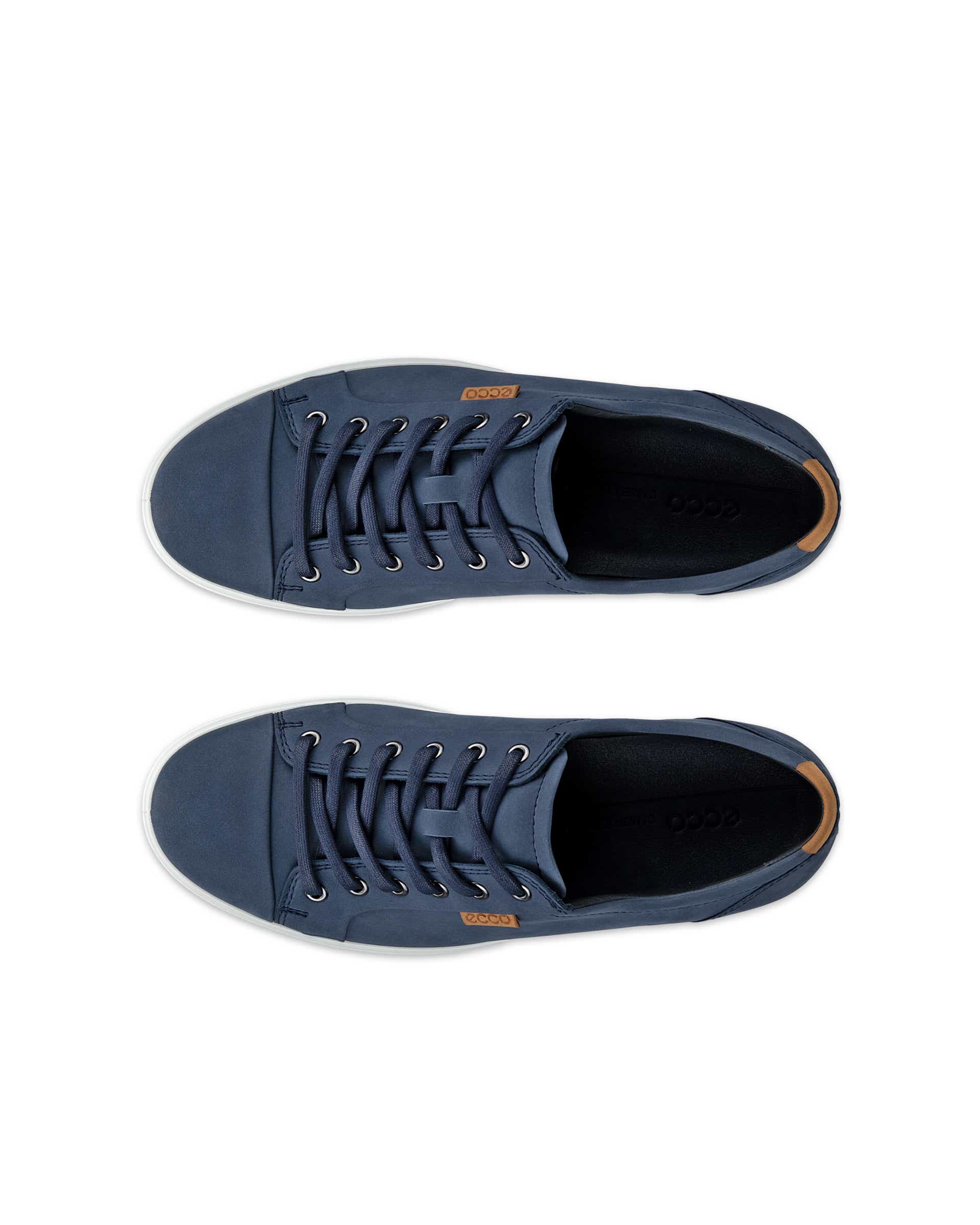 Pánské nubukové tenisky ECCO® Soft 7 - Modrá - Top left pair