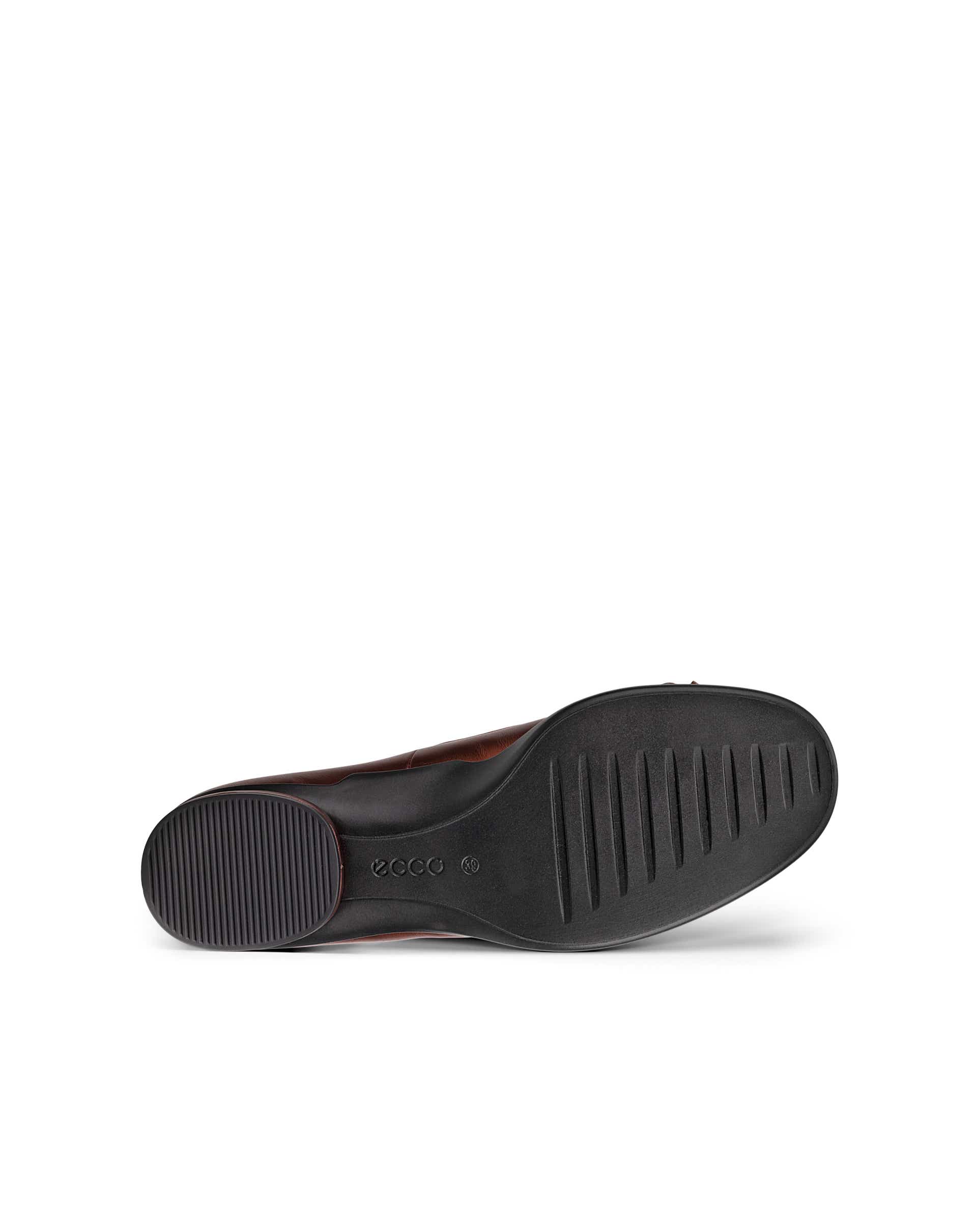 Women's ECCO® Sculpted LX 15 BOW Leather Ballerina - Brown - Sole