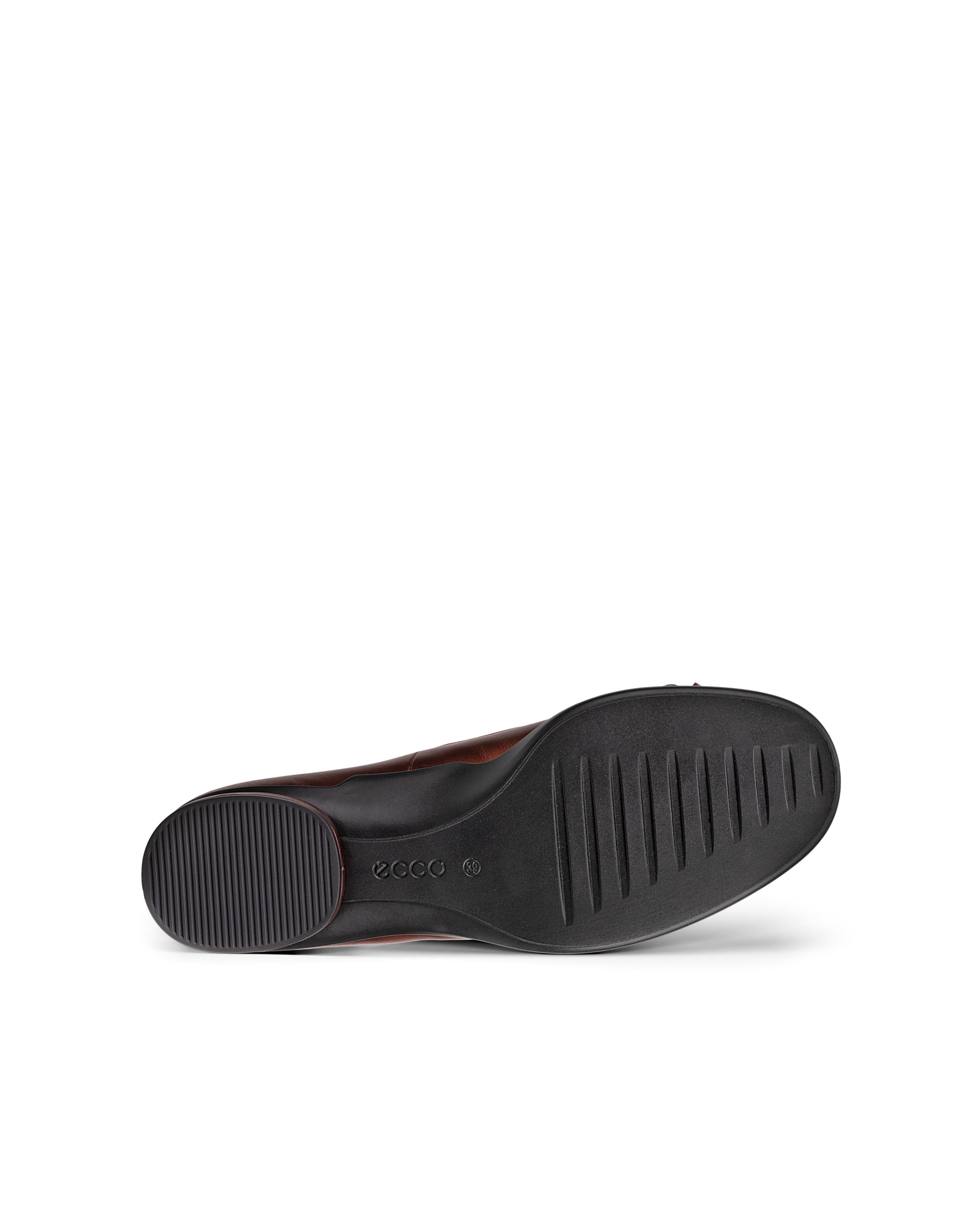 Women's ECCO® Sculpted LX 15 BOW Leather Ballerina - Brown - Sole