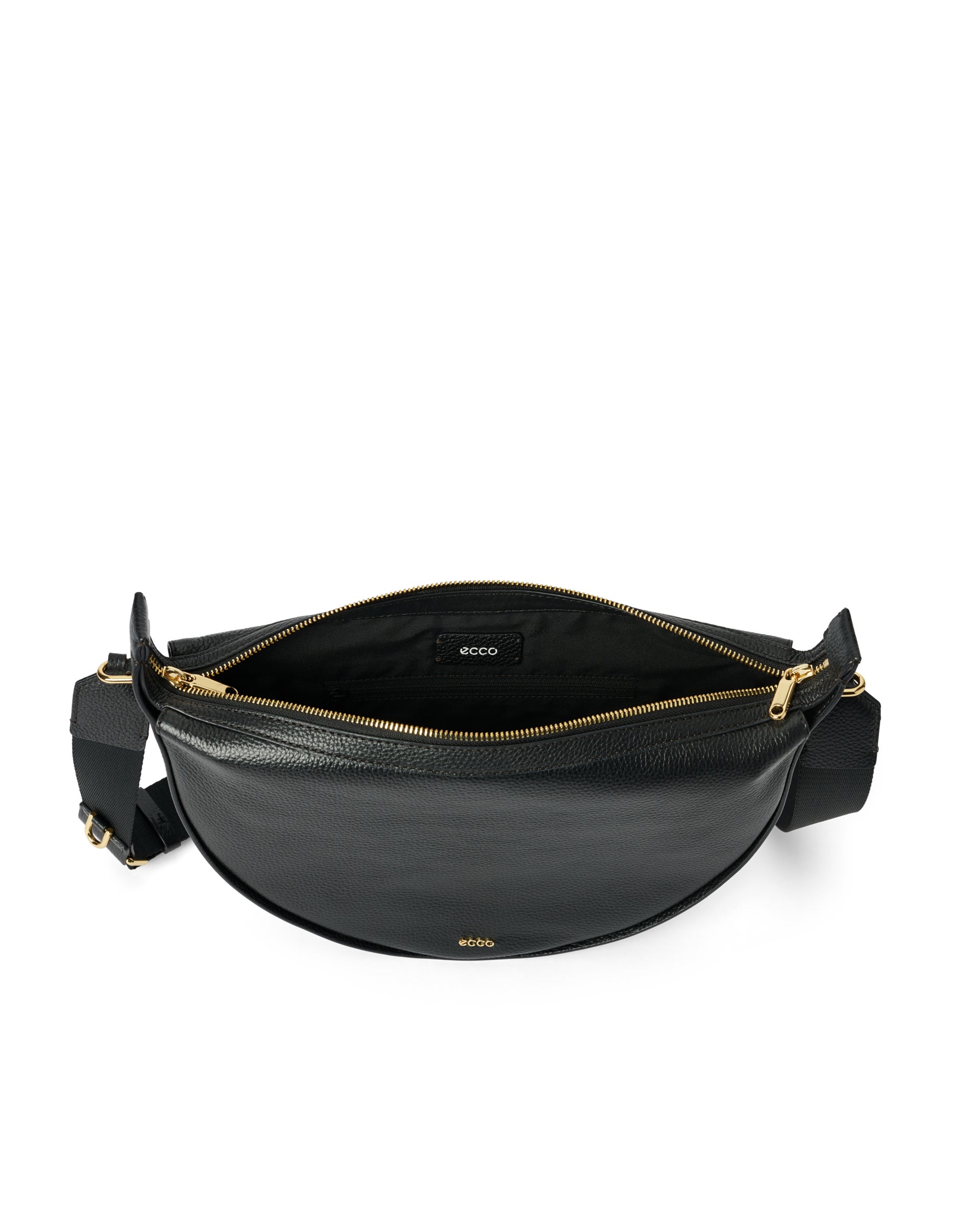 ECCO® Fortune Bag Umhängetasche aus Leder - Schwarz - Inside