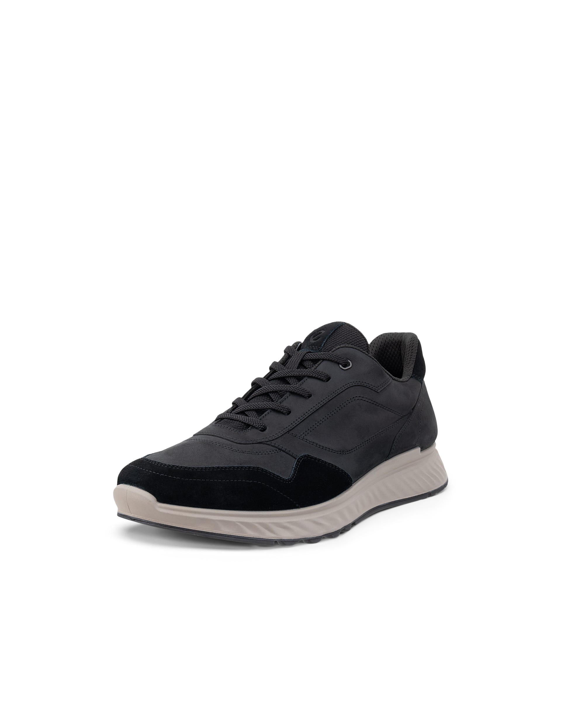 ECCO® EXOSTRIDE Herren Sneaker aus Nubukleder - Schwarz - Outside