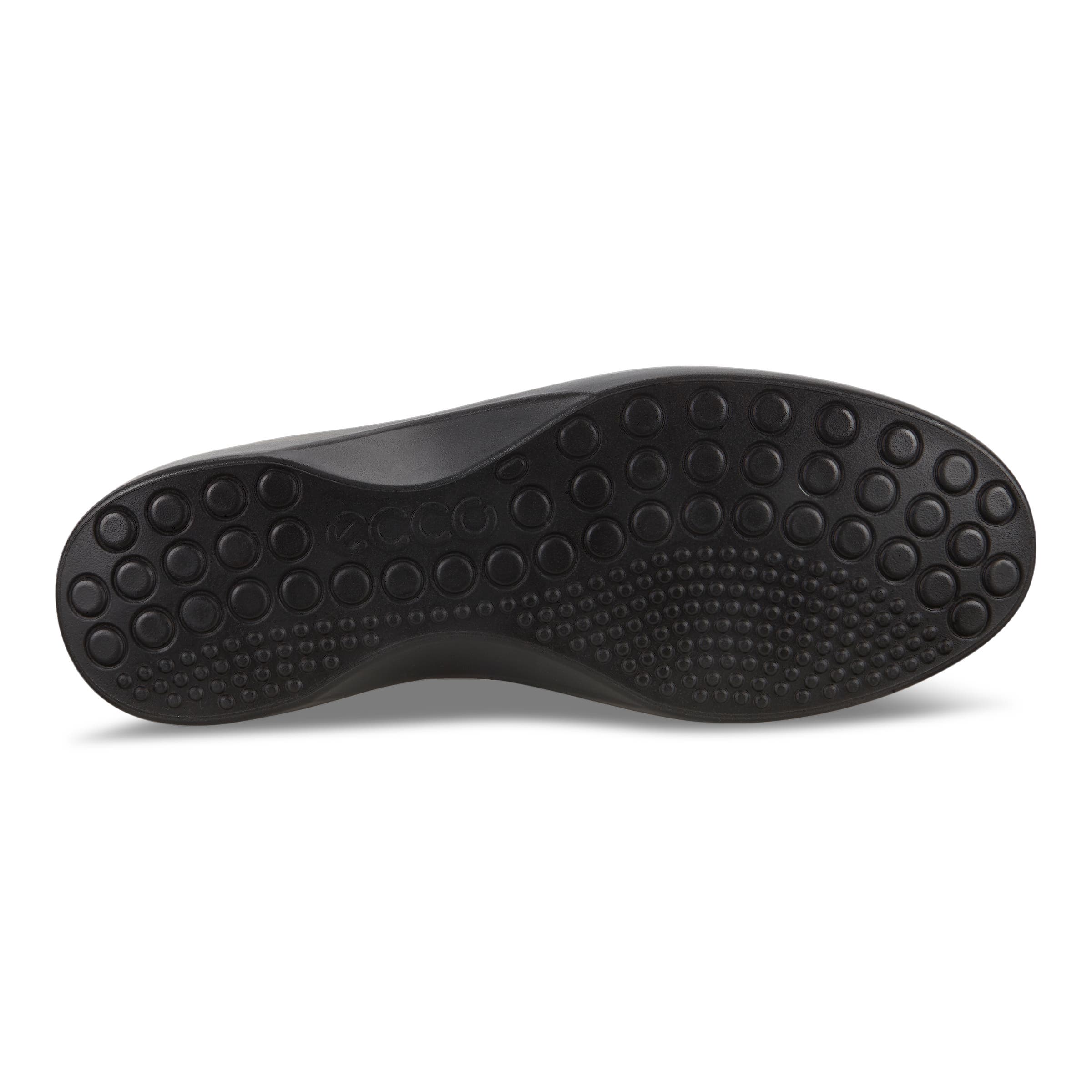 ECCO Soft 7 Wedge ウィメンズ レザーGore-Texウェッジソールスリッポン - ブラック - Sole
