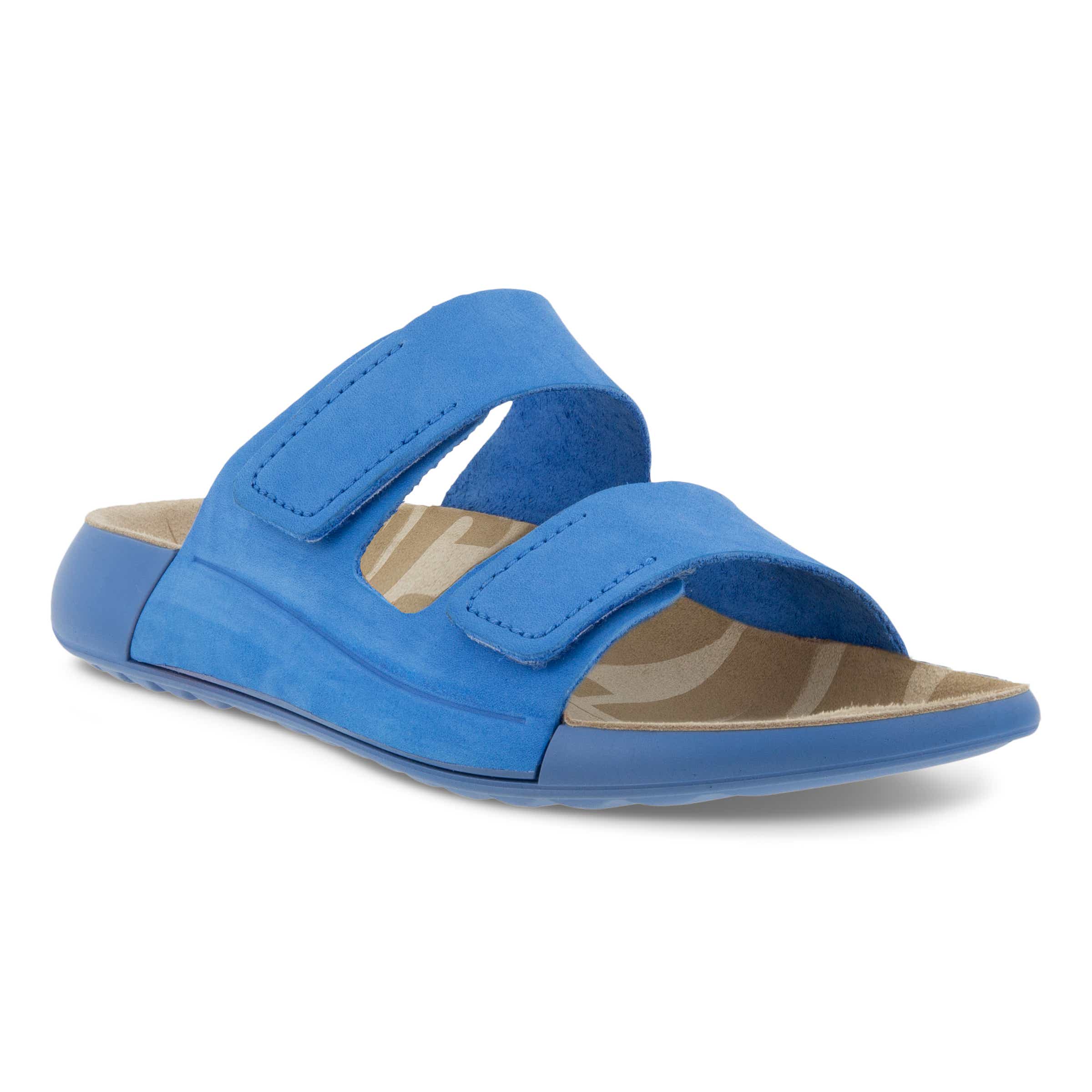 ECCO Cozmo Women's 2-strap Slide Sandal - Blue - Main
