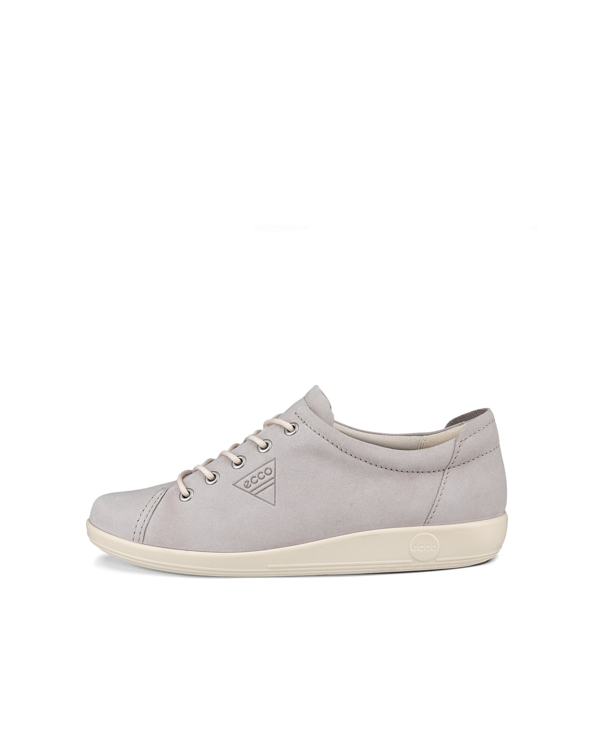 ECCO® Soft 2.0 chaussures de marche en nubuck pour femme - Gris - Outside