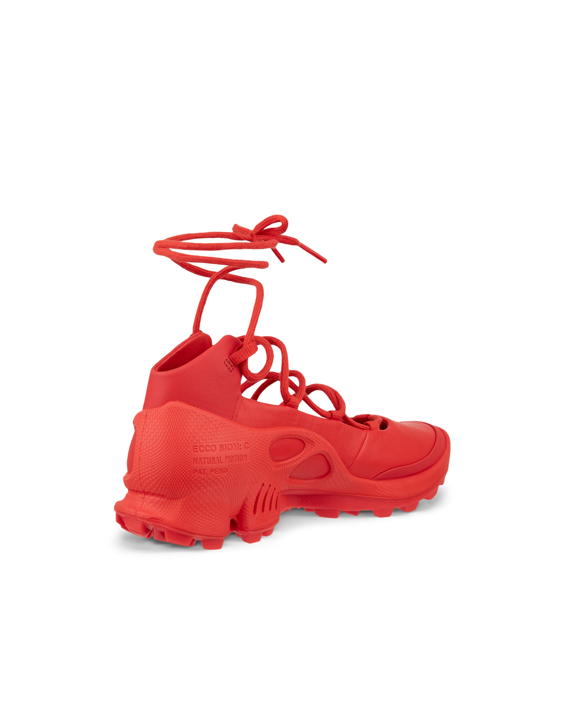 ECCO BIOM C Trail ウィメンズ レザースニーカー - レッド - Back