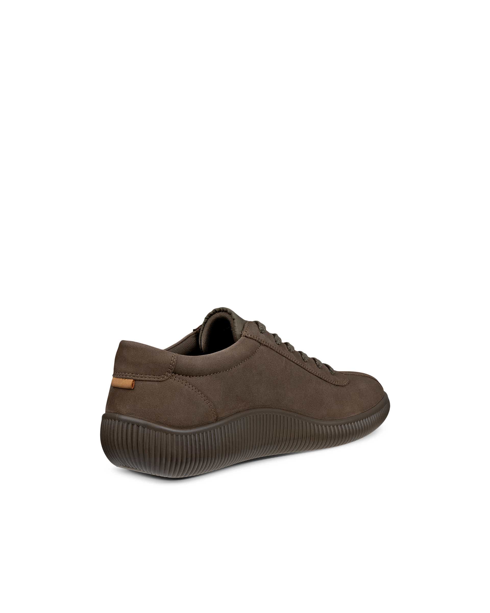 ECCO® SOFT ZERO heren nubuck sneaker - Bruin - Back