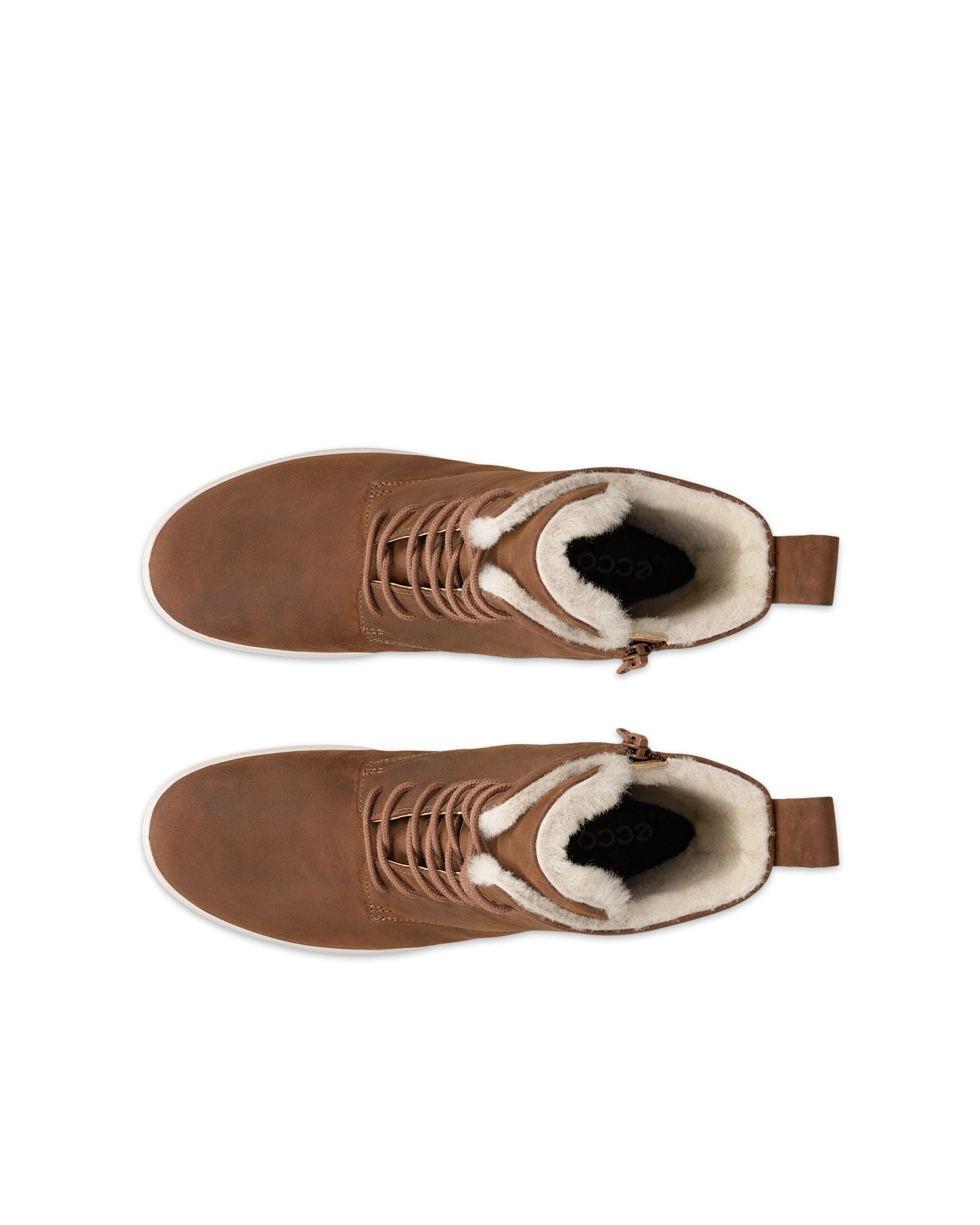 Women's ECCO® SOFT 7 TRED Nubuck Mid-Cut Boot - Brown - Outside