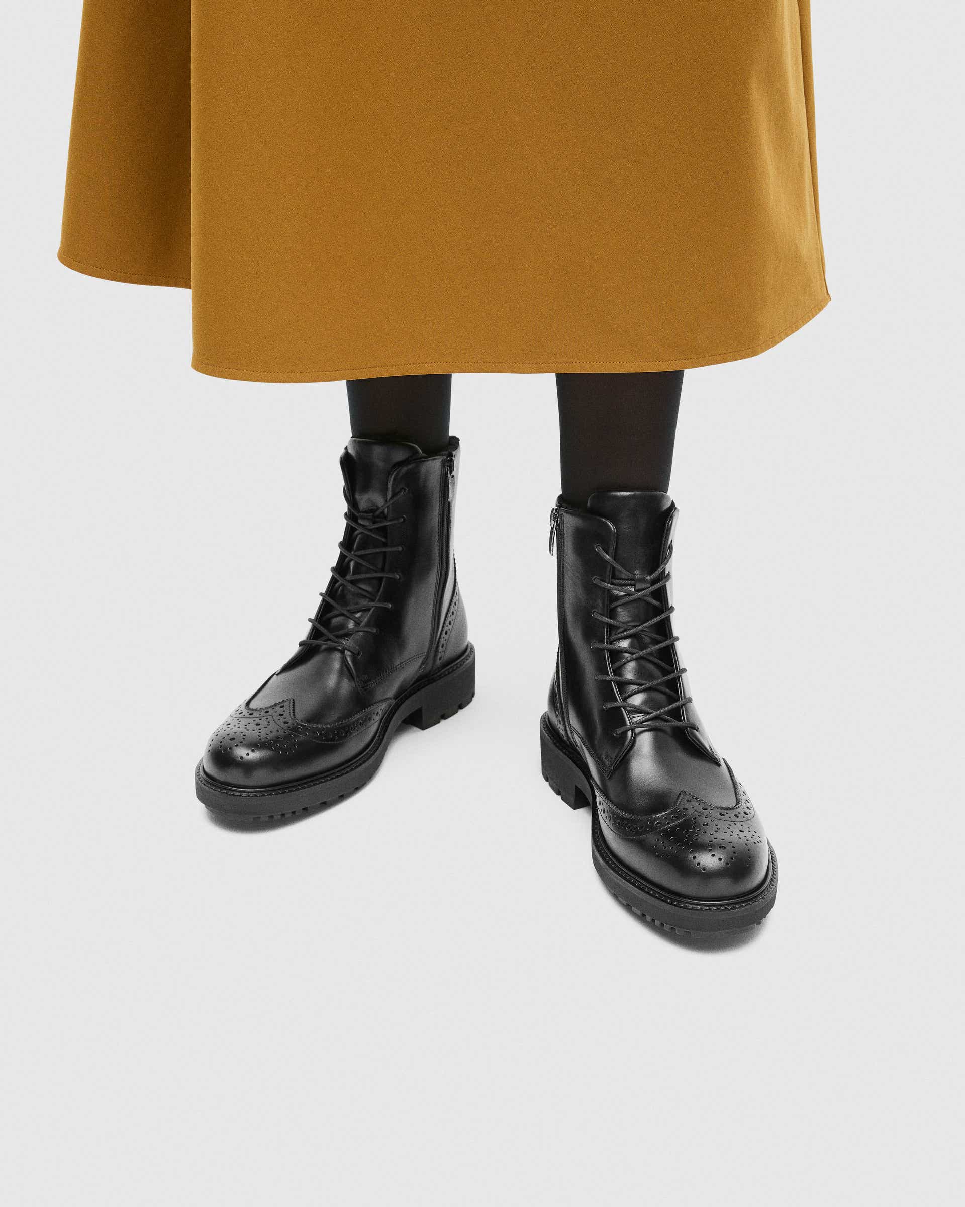 ECCO METROPOLE OSLO Women ウィメンズ レースアップブーツ | ブラック