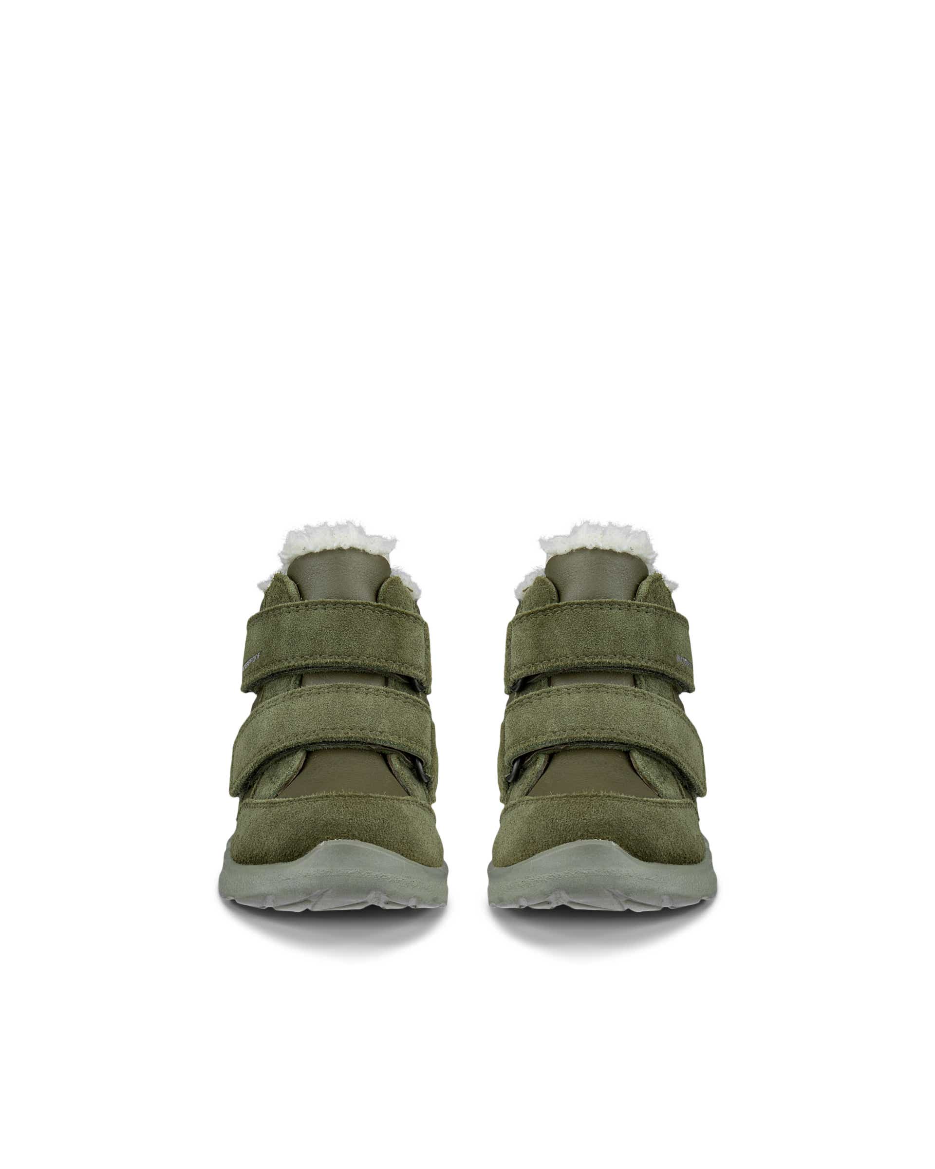 ECCO® BIOM 2.2 INFANT vinterstøvle i vandtæt i ruskind til børn - Grøn - Front pair