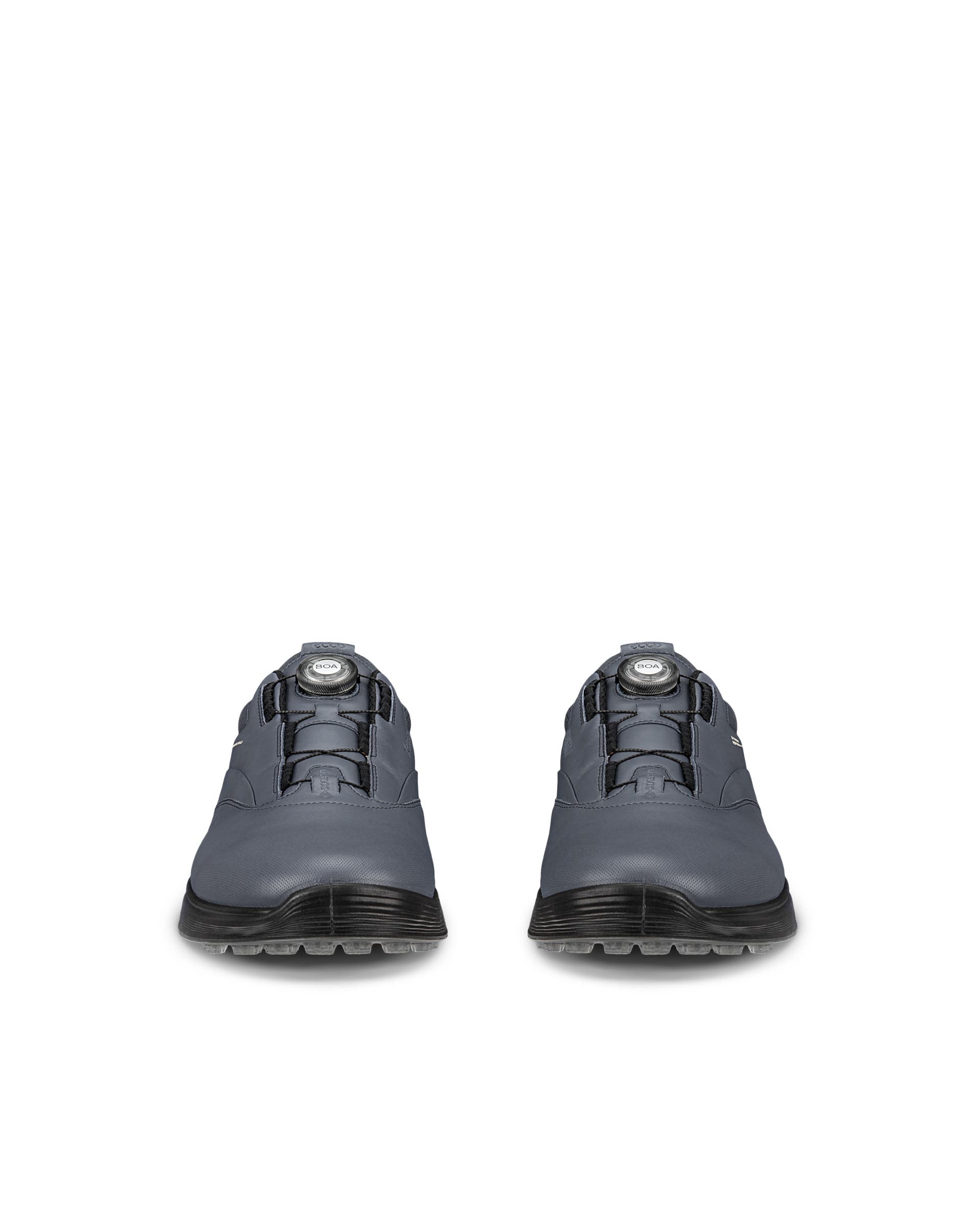 ECCO Golf S Three BOA メンズ レザーGore-Texゴルフシューズ - ブルー - Front pair