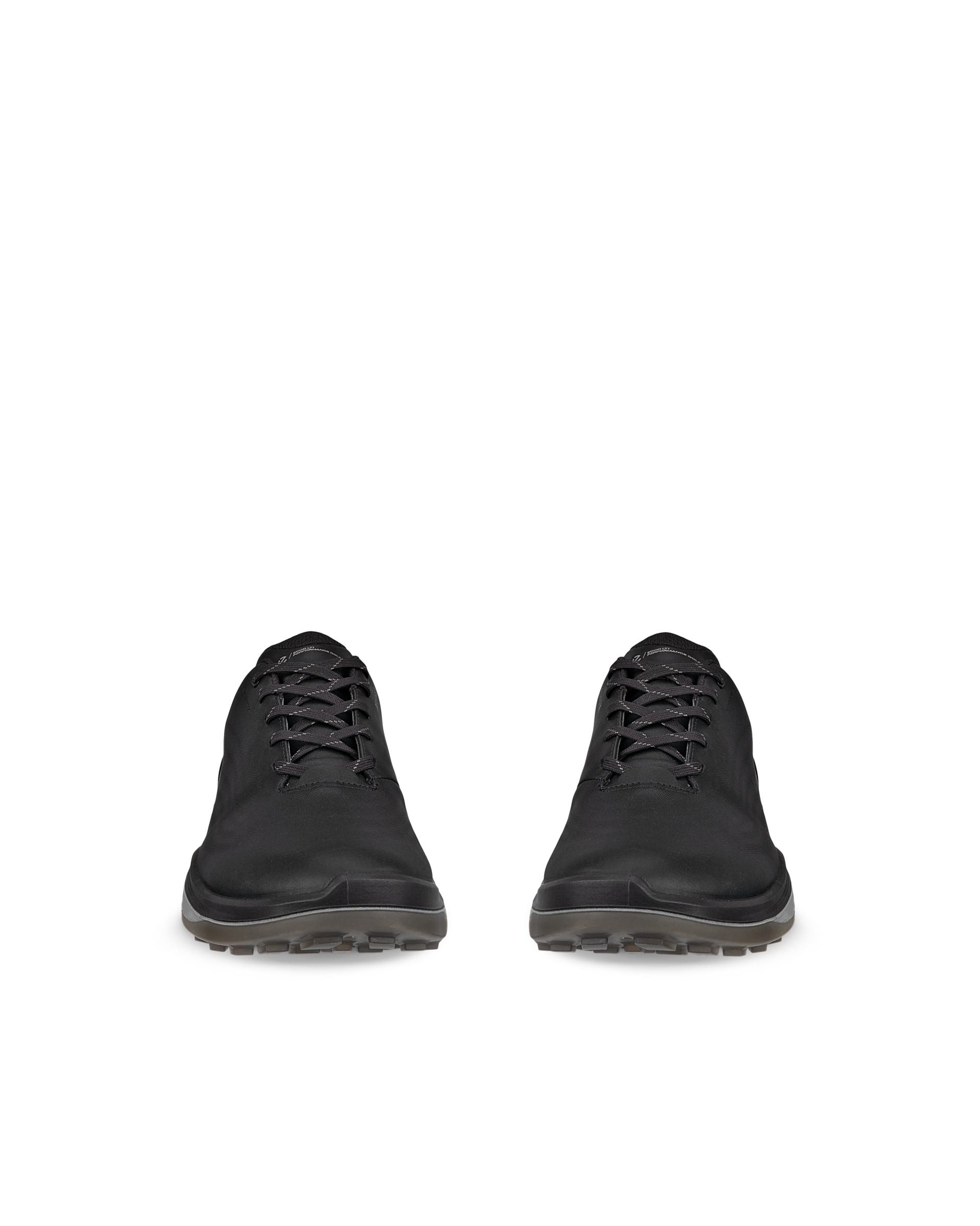 Men's ECCO® Golf LT1 Leather Waterproof Golf Shoe - Black - Front pair