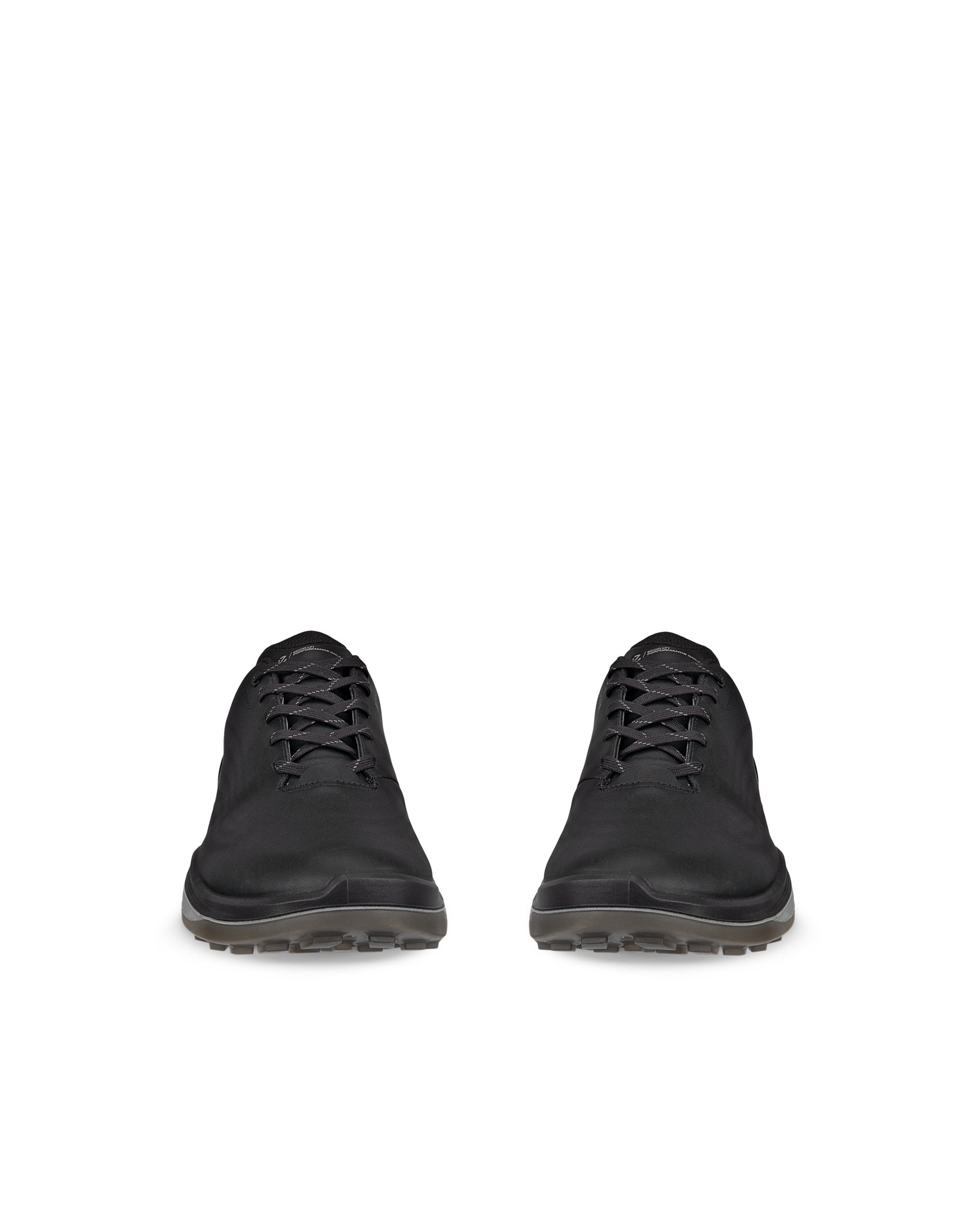 Moški vodoodporni usnjeni čevlji za golf ECCO® Golf LT1 - Črna - Front pair