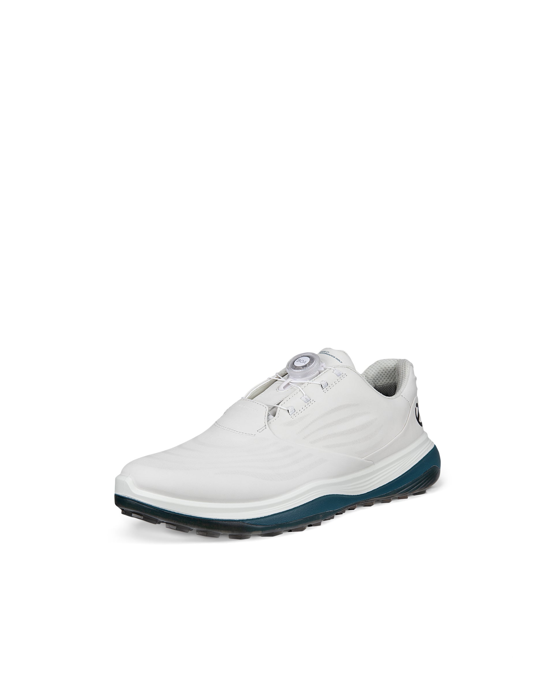 Men's ECCO® Golf LT1 BOA Leather Waterproof Shoe - White - Main