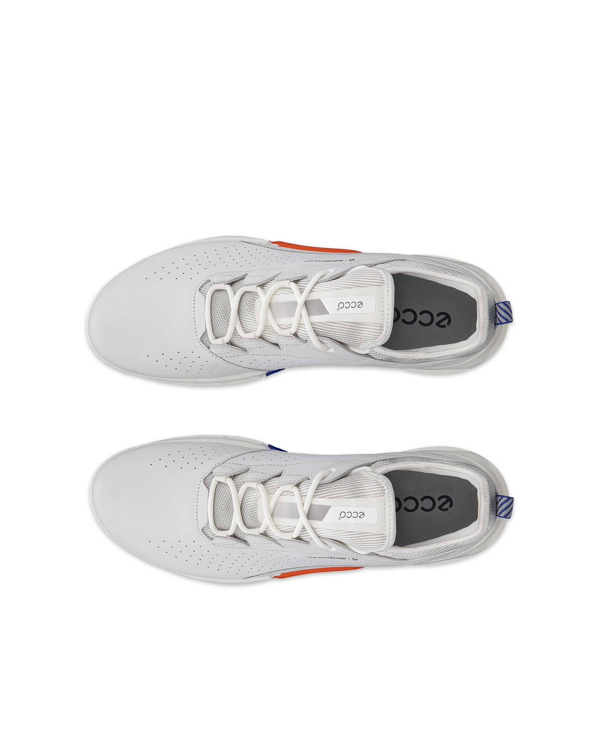 ECCO® Golf Biom C4 chaussure de golf en cuir Gore-Tex pour homme - Blanc - Top left pair