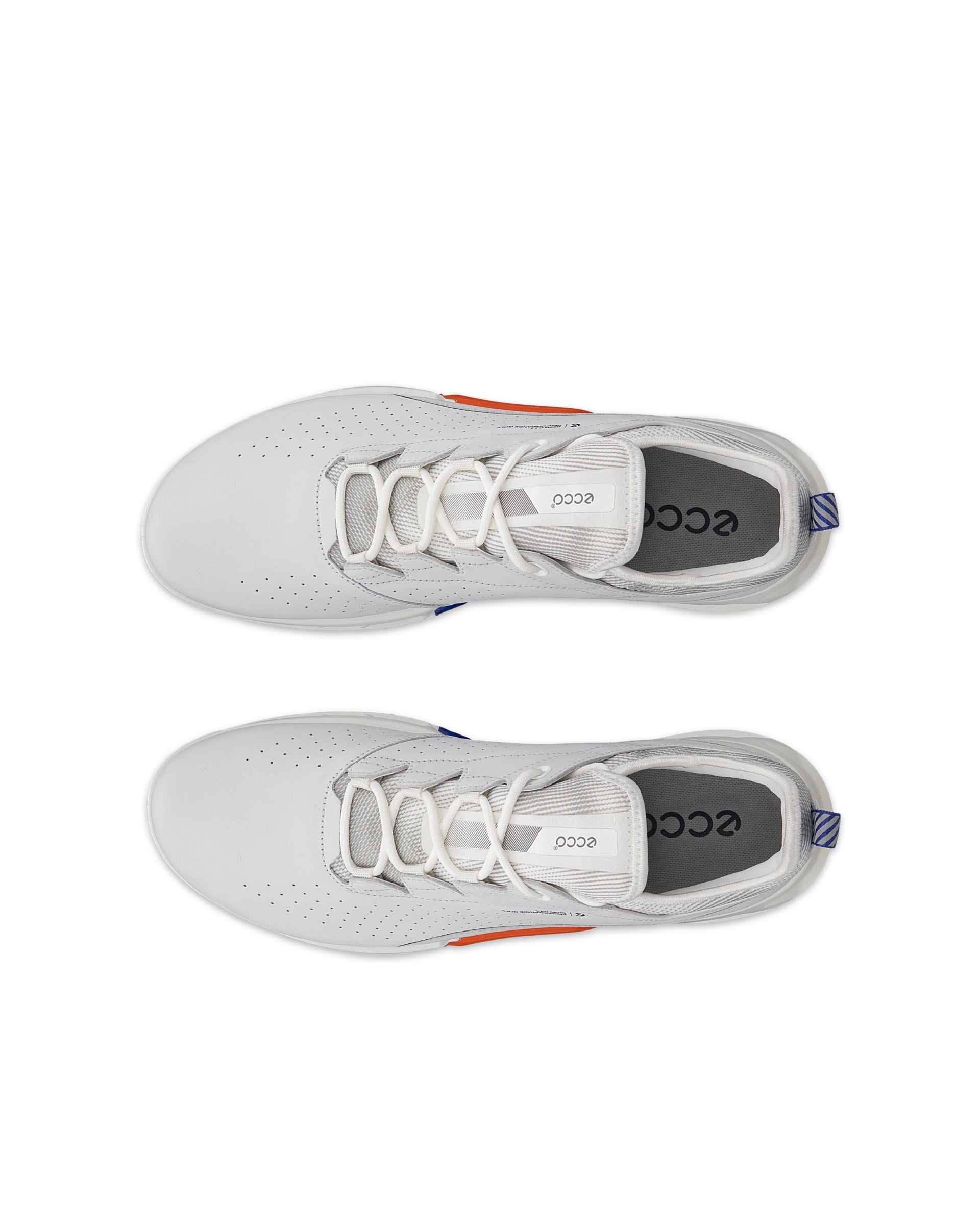 Sapatos golfe couro Gore-Tex homem ECCO® Golf Biom C4 - Branco - Top left pair