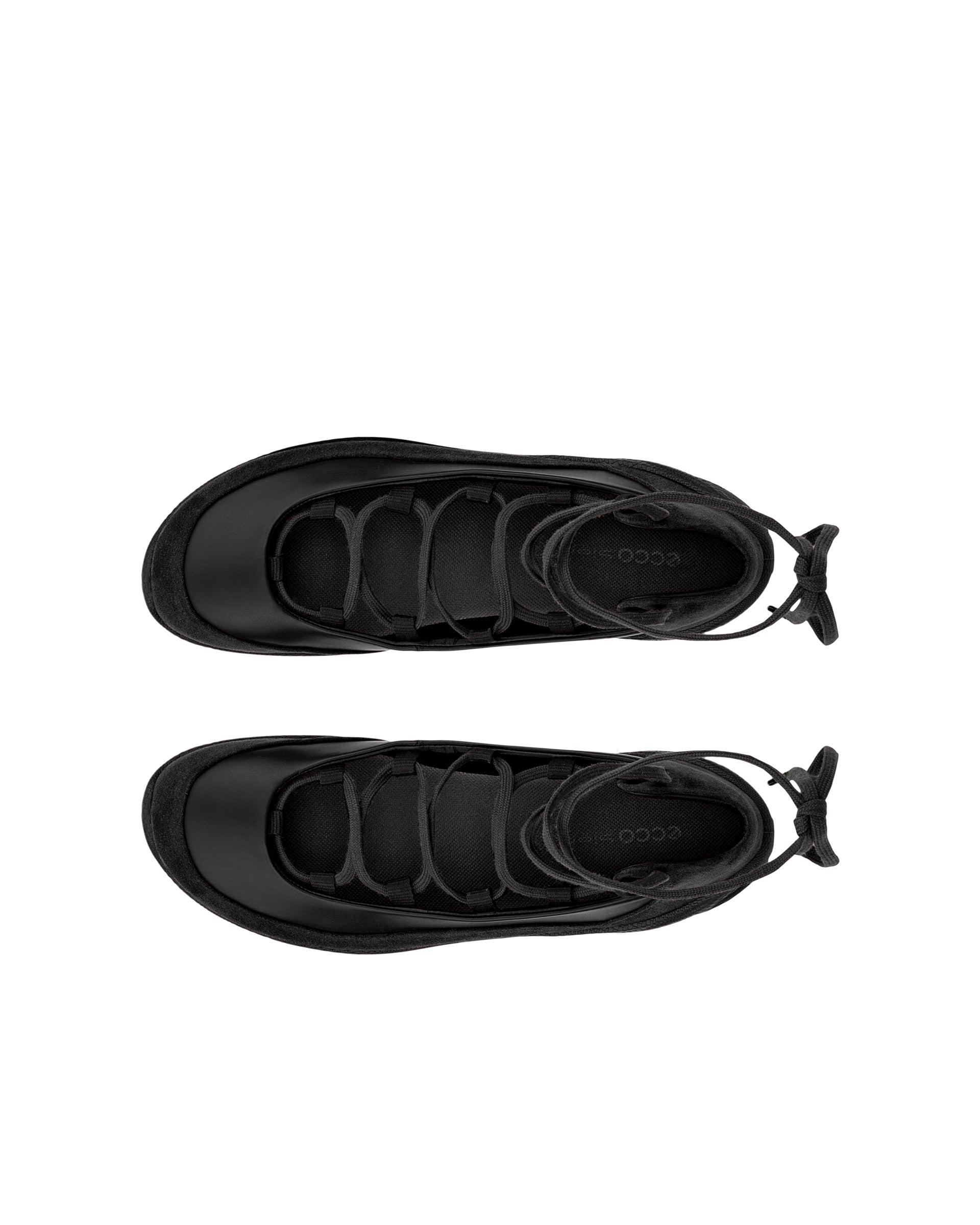 Dámske kožené baleríny ECCO® BIOM LITE - Čierna - Top left pair