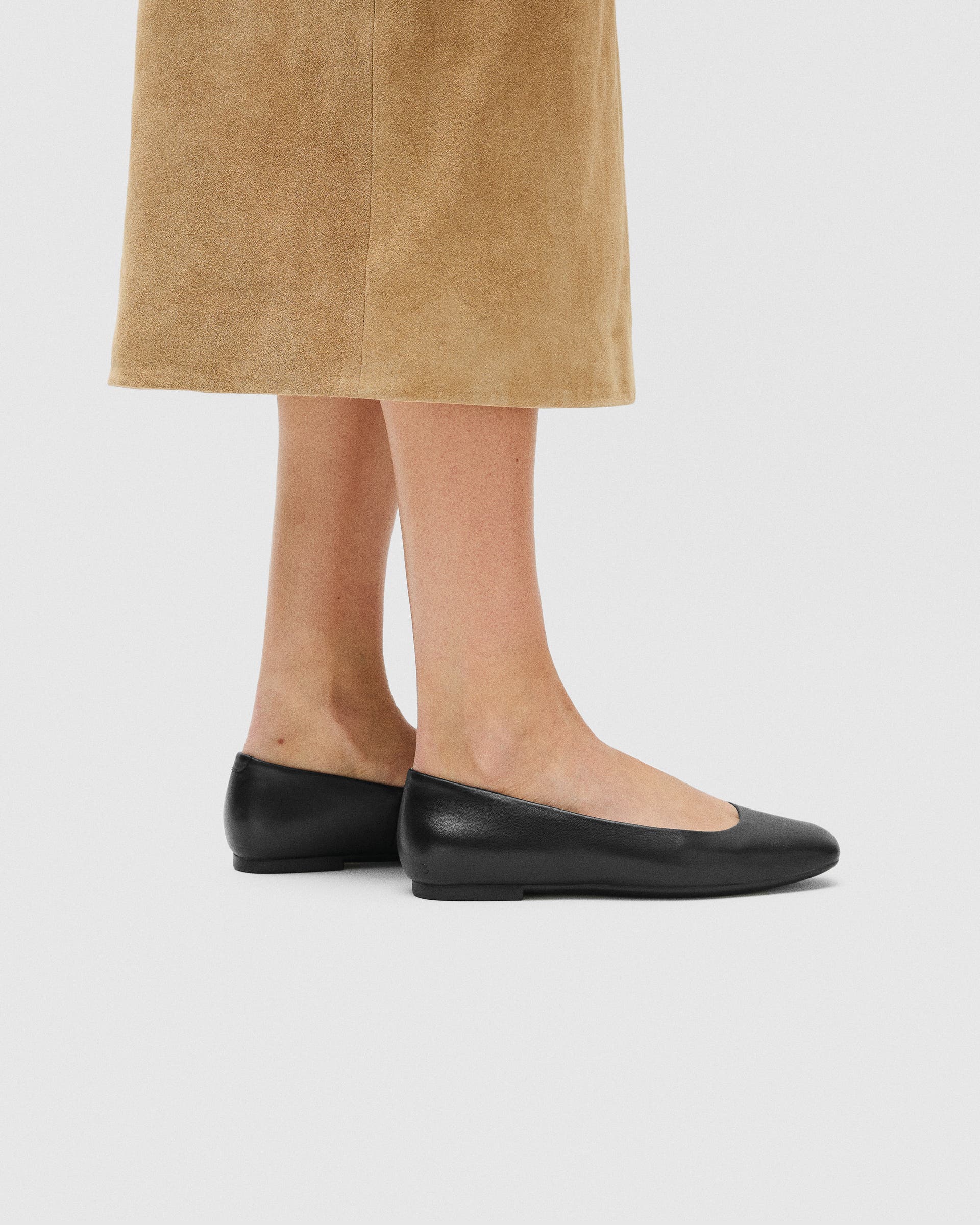 ECCO® Margot Damen Lederballerina - Schwarz - Lifestyle image-1