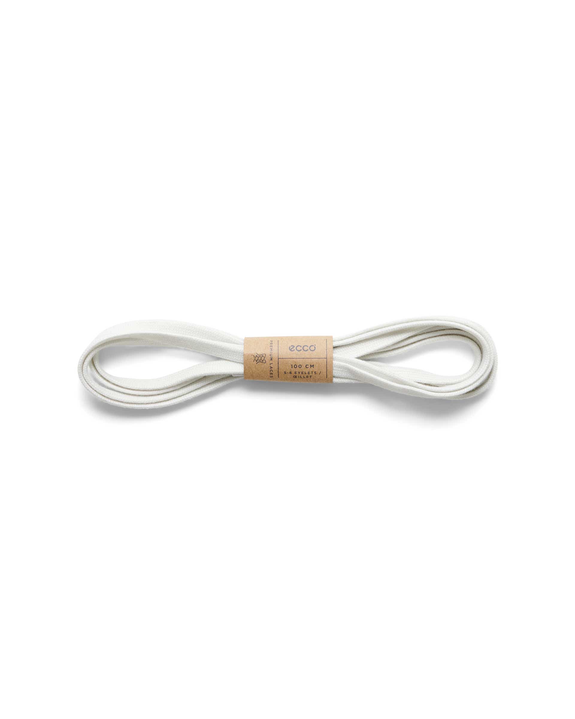 ECCO® FLAT LACES flate skolisser - Hvit - Main