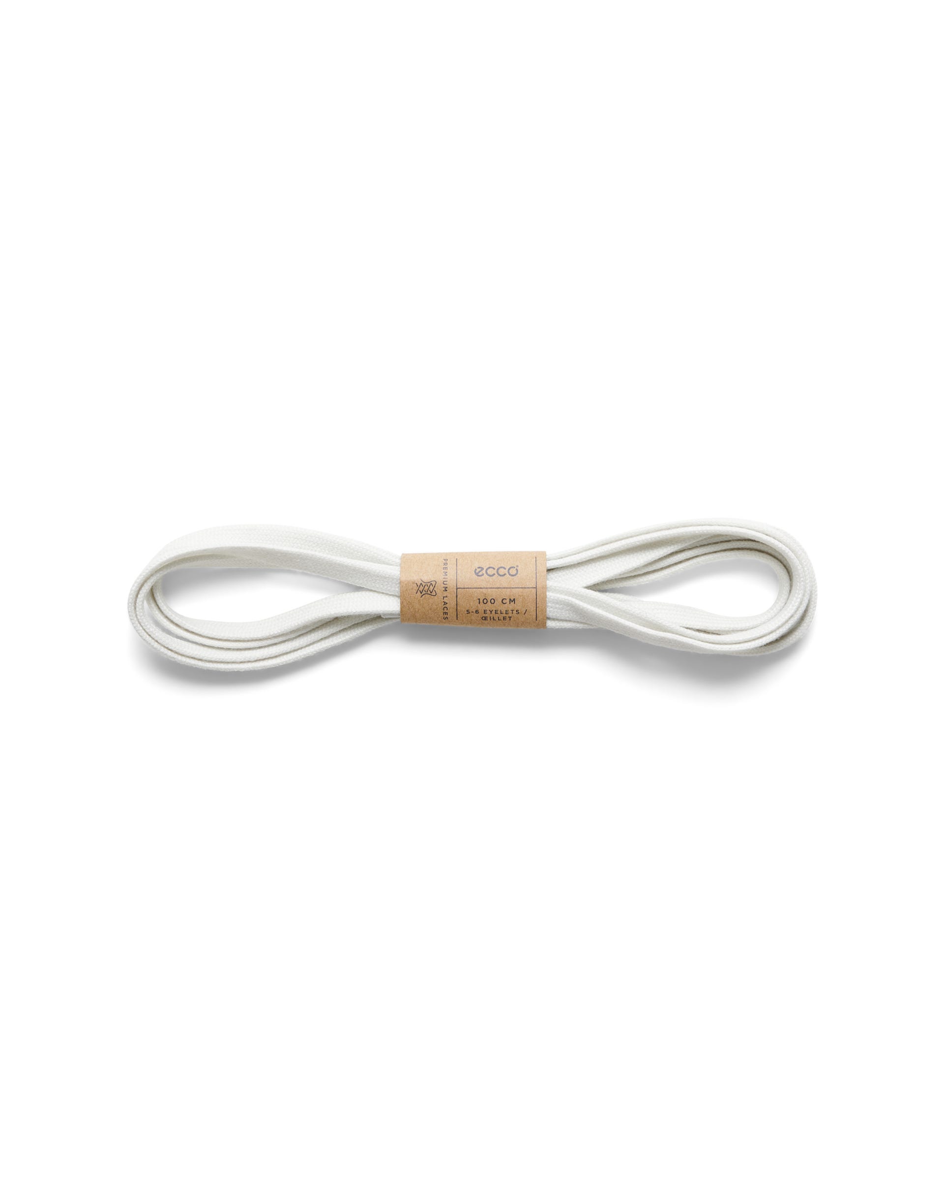 ECCO® FLAT LACES flate skolisser - Hvit - Main