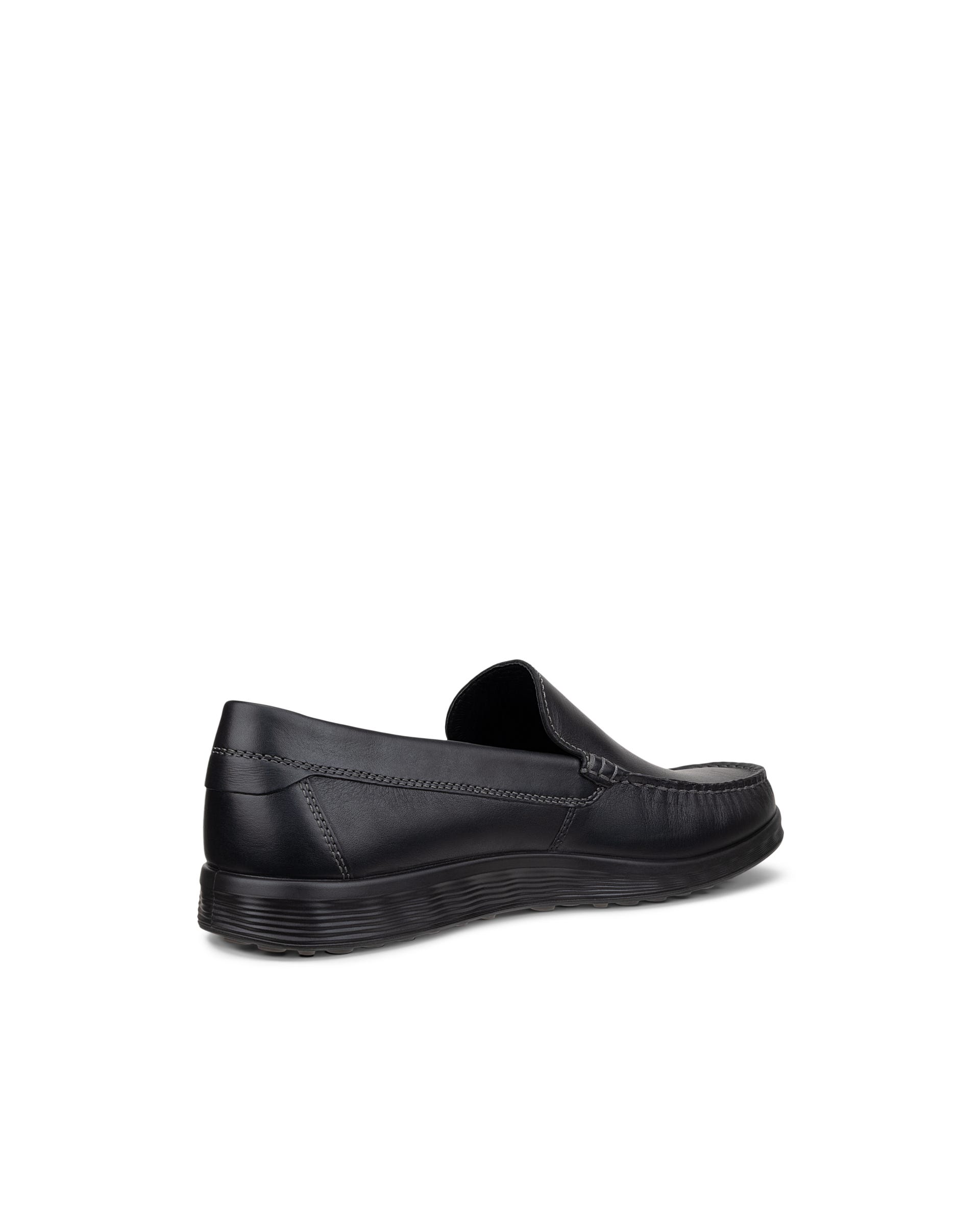 Męskie skórzane mokasyny ECCO® S Lite Moc - Czarny - Outside