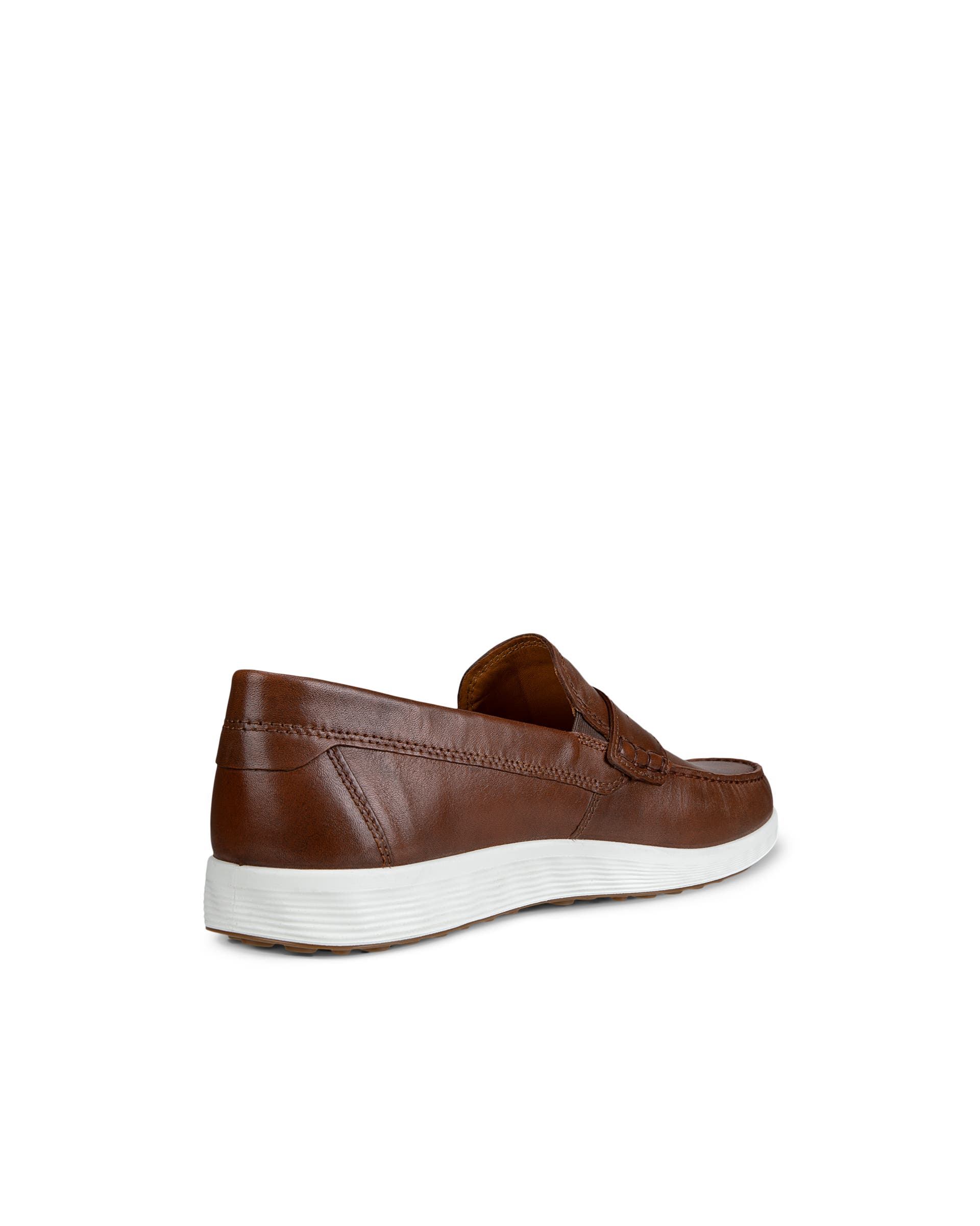 Men's ECCO® S Lite Moc Leather Moccasin - Brown - Back