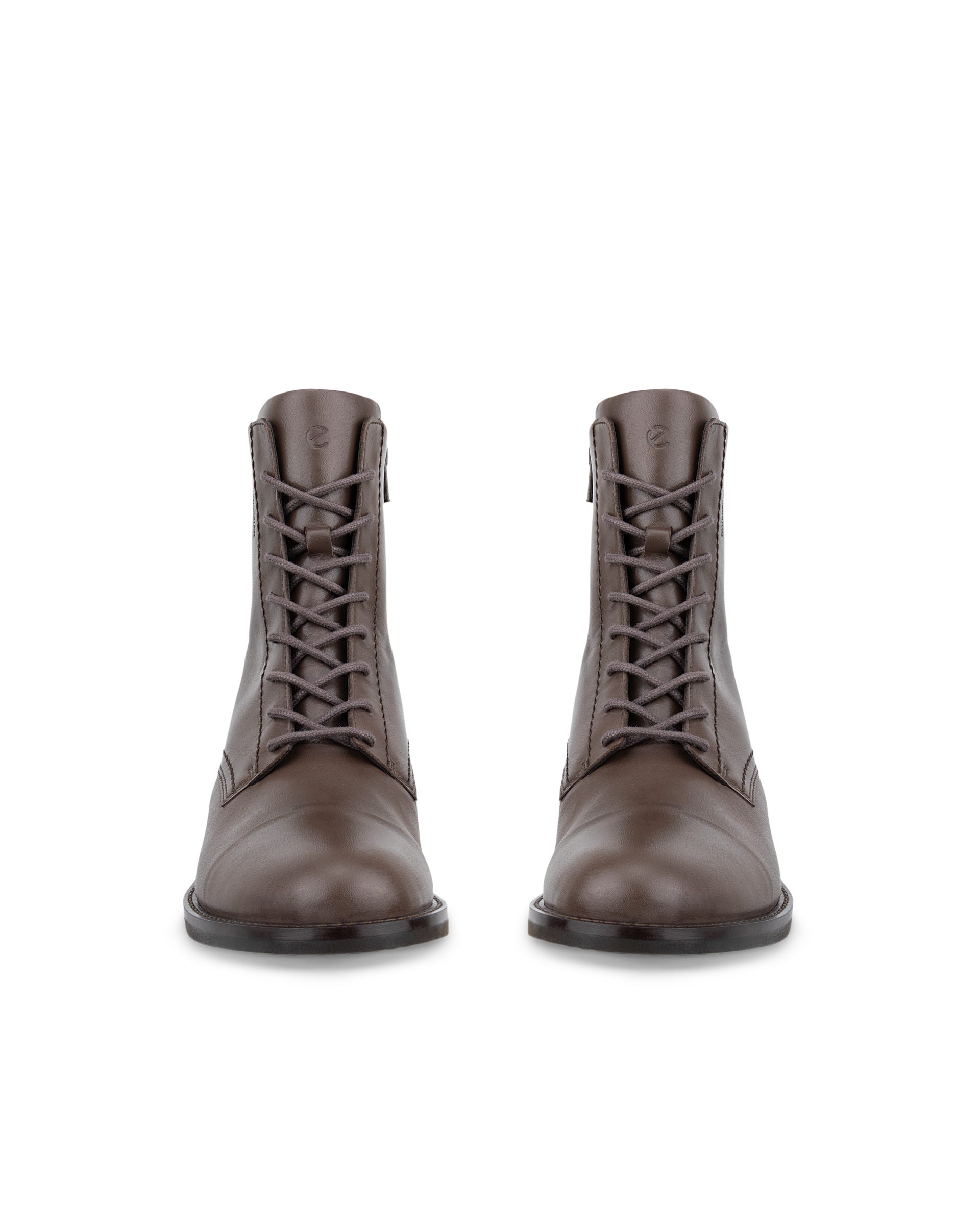 Women's ECCO® SARTORELLE 25 Leather Waterproof Lace-Up Boot - Brown - Outside