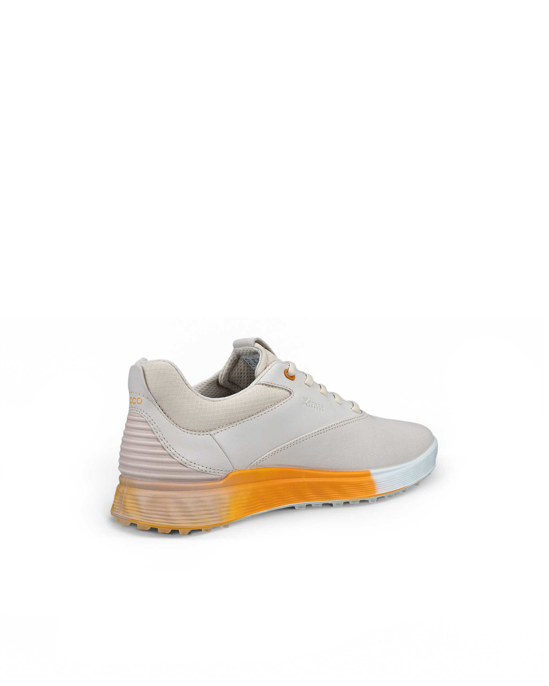 ECCO Golf S Three ウィメンズ レザーGore-Texゴルフシューズ - ベージュ - Back