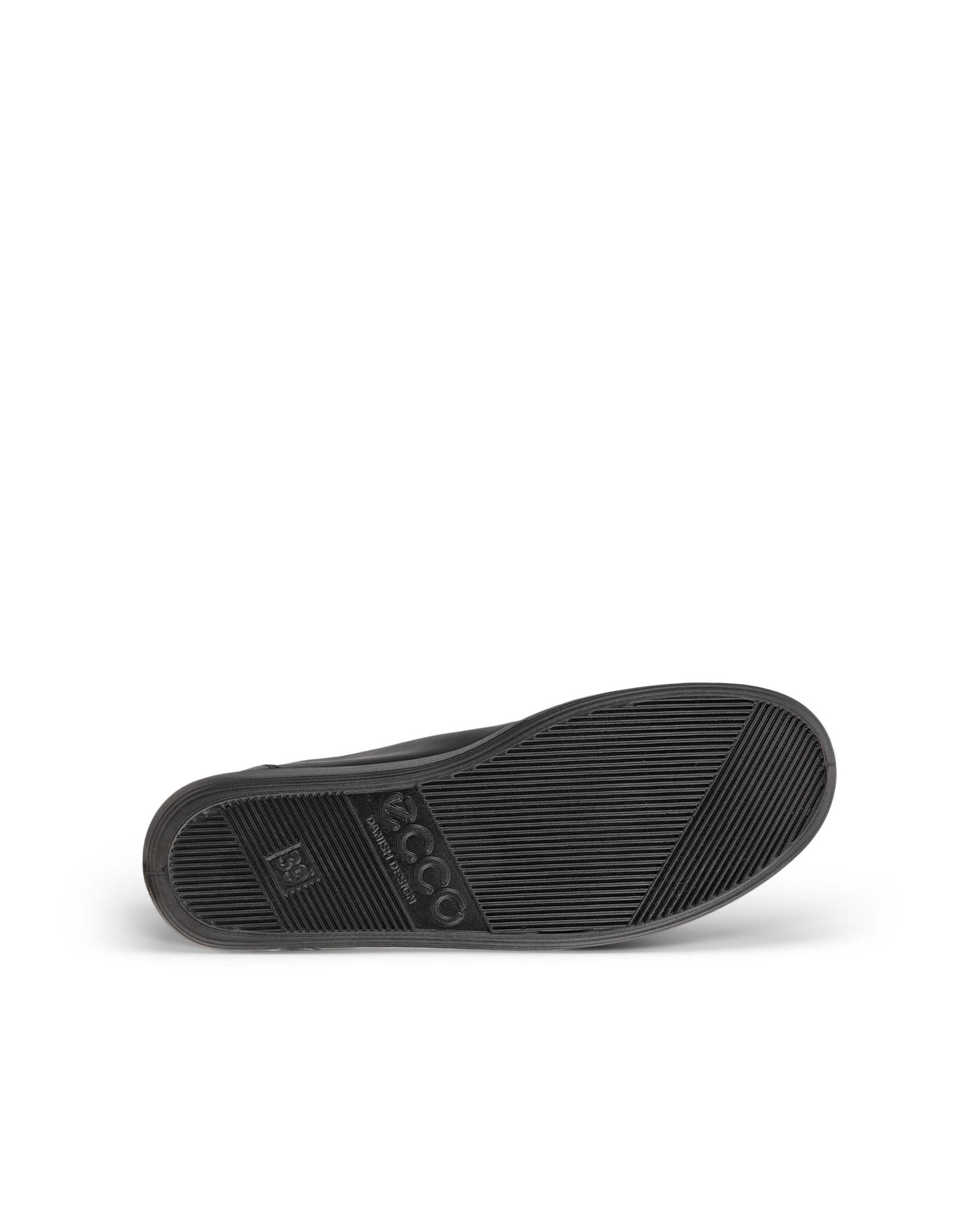 Women's ECCOยฎ Soft 2.0 Leather Walking Shoe - Black - Sole