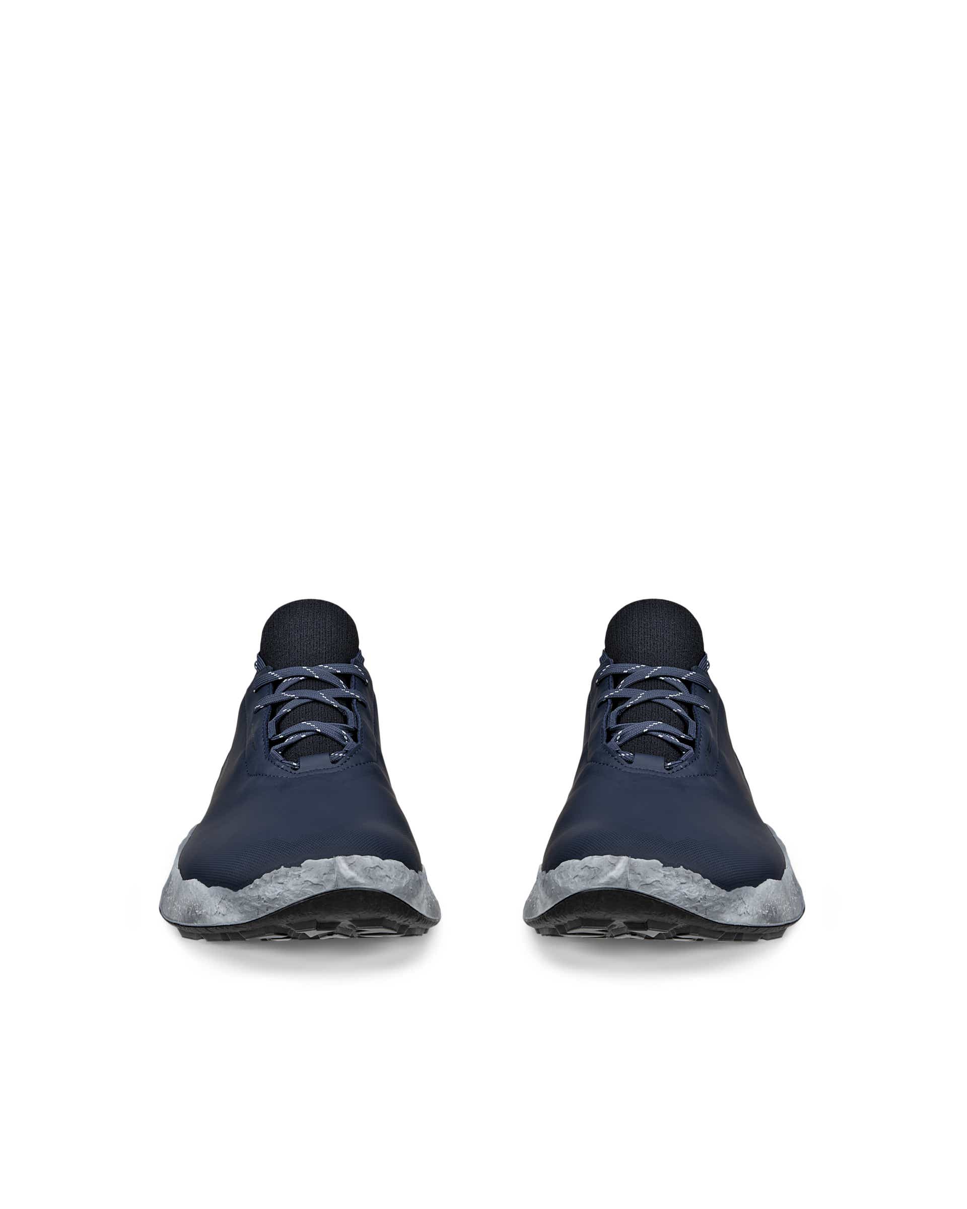 ECCO Golf BIOM H5 Hybrid Men メンズ レザーウォータープルーフゴルフシューズ - ブルー - Front pair