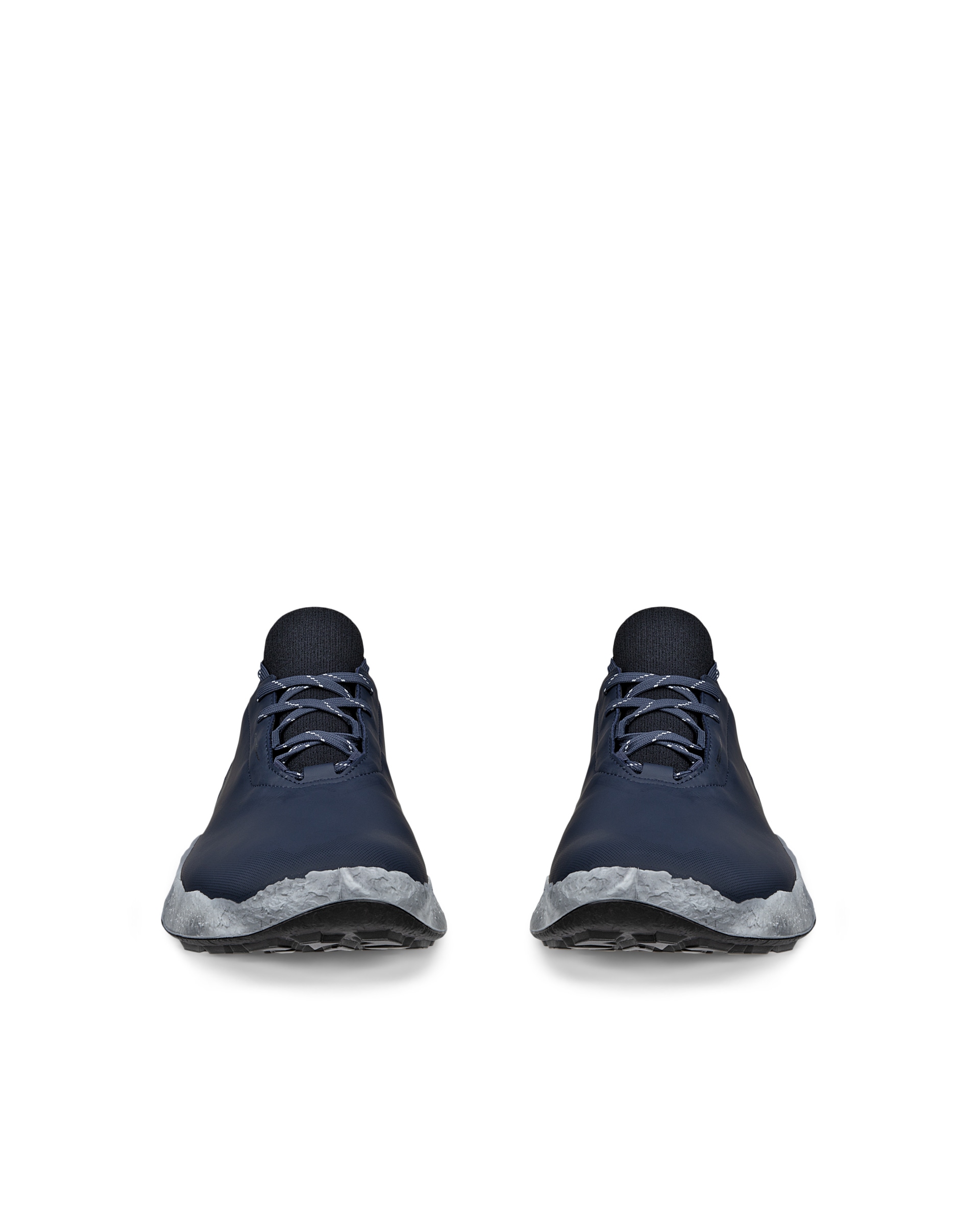 ECCO Golf BIOM H5 Hybrid Men メンズ レザーウォータープルーフゴルフシューズ - ブルー - Front pair