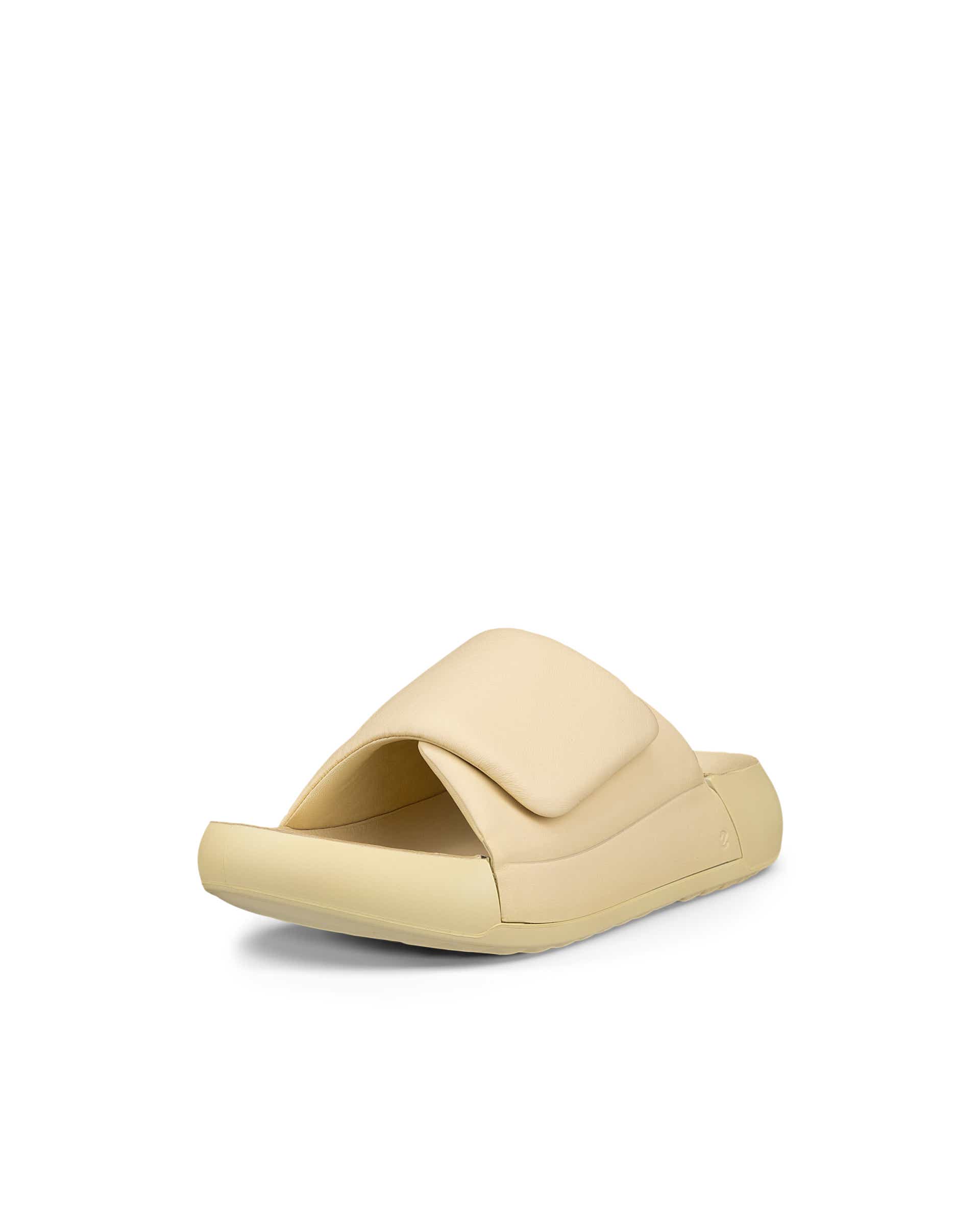 ECCO® Cozmo PF sandale en cuir pour femme - Jaune - Main