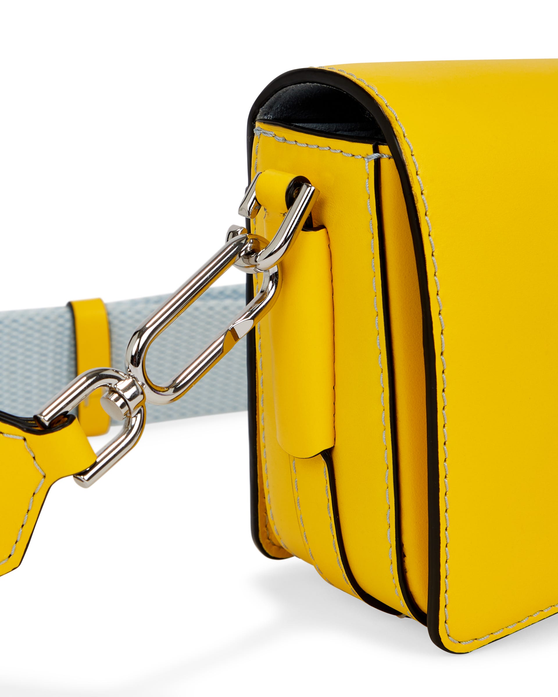 ECCO Pinch Lock Wave レザークロスボディバッグ - イエロー - Detail-2