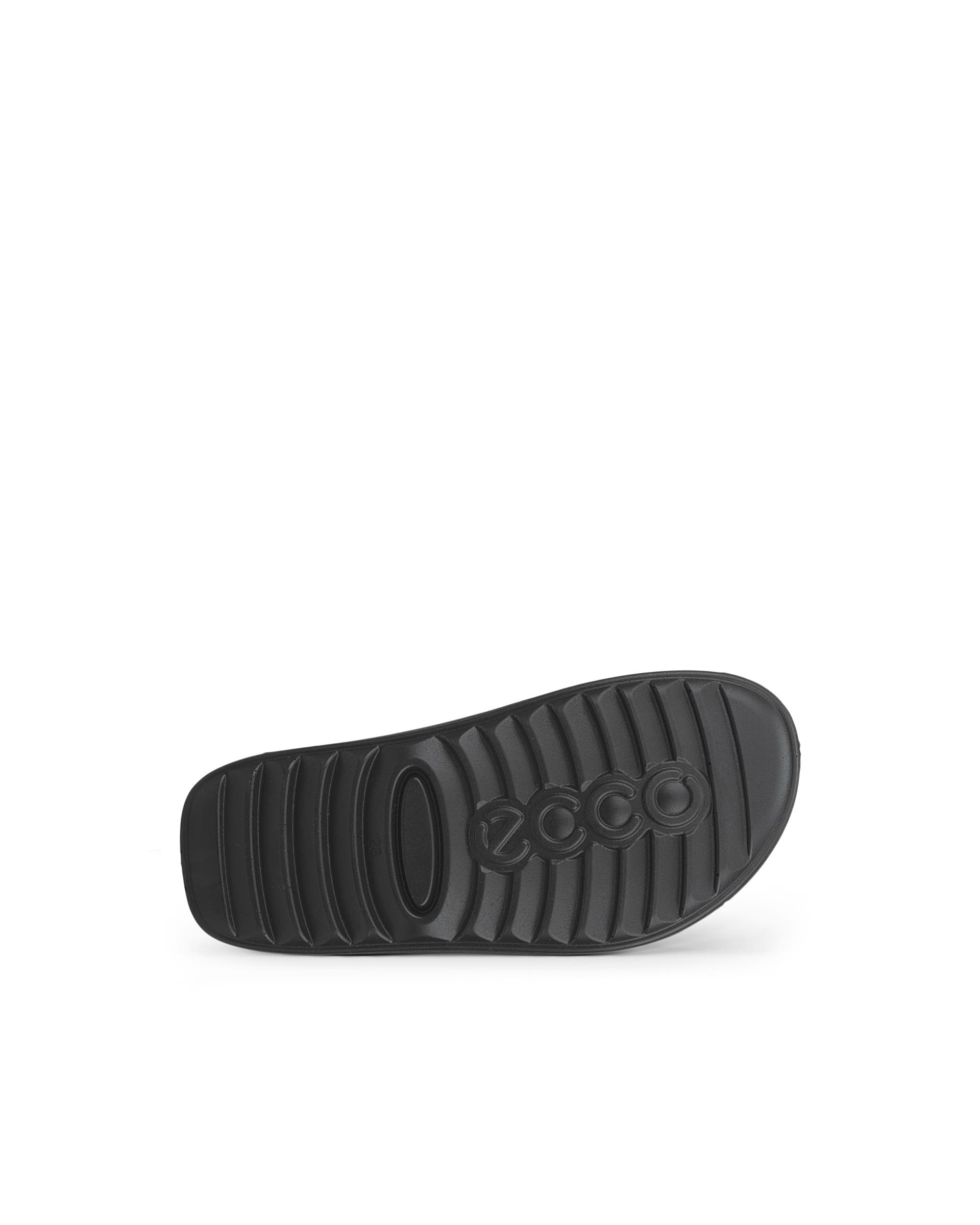 ECCO® Cozmo Kinder Ledersandale mit zwei Riemen - Schwarz - Sole