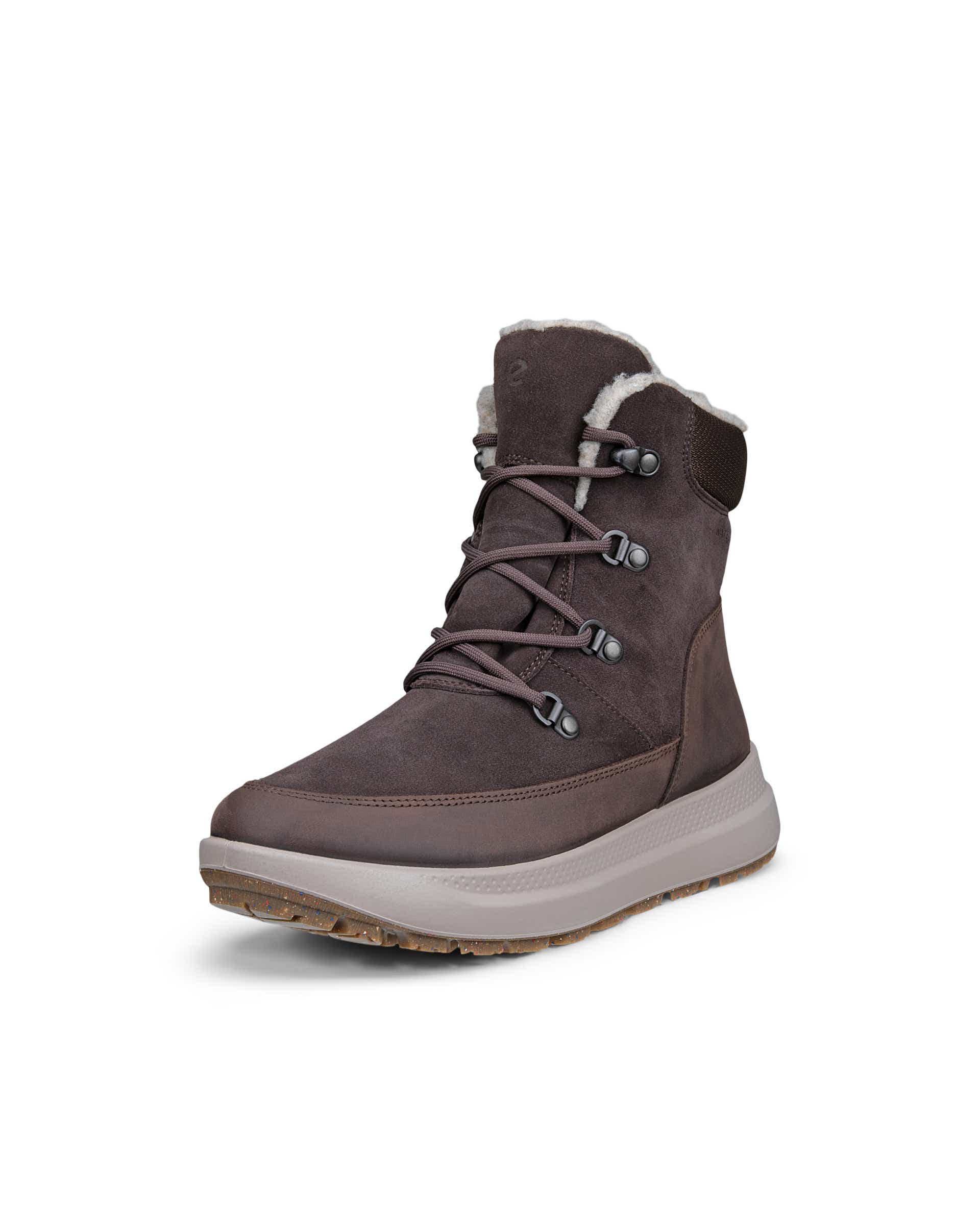 Women's ECCO® ALPINA Suede Waterproof Winter Boot | Brown